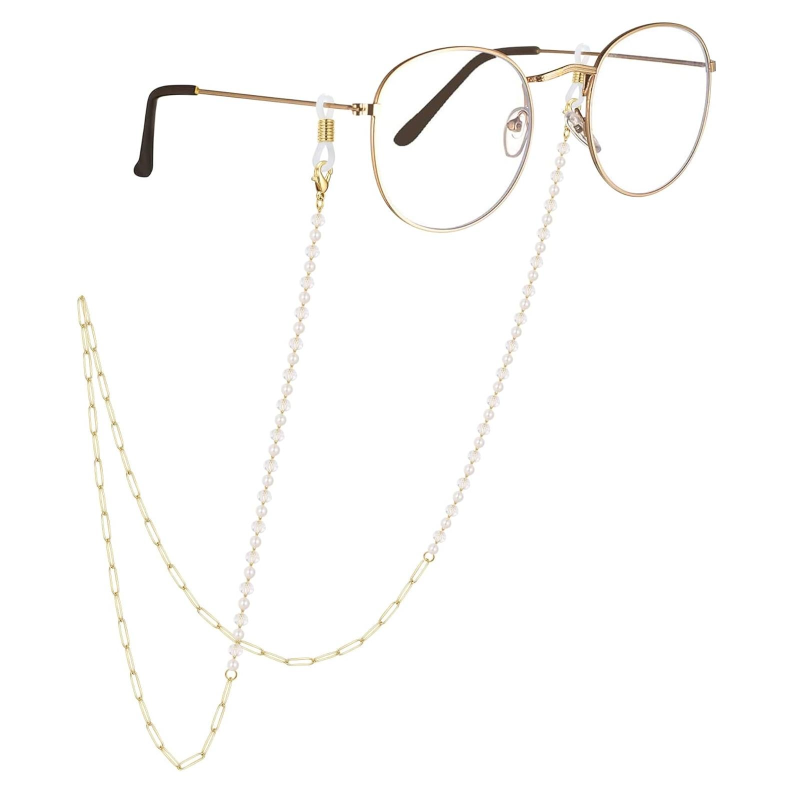 Cadena de Gafas AllenCOCO 14K Dorada con Hebillas Ajustables