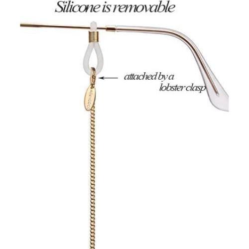 Cadena de Gafas AllenCOCO Dorada con Hebillas Ajustables