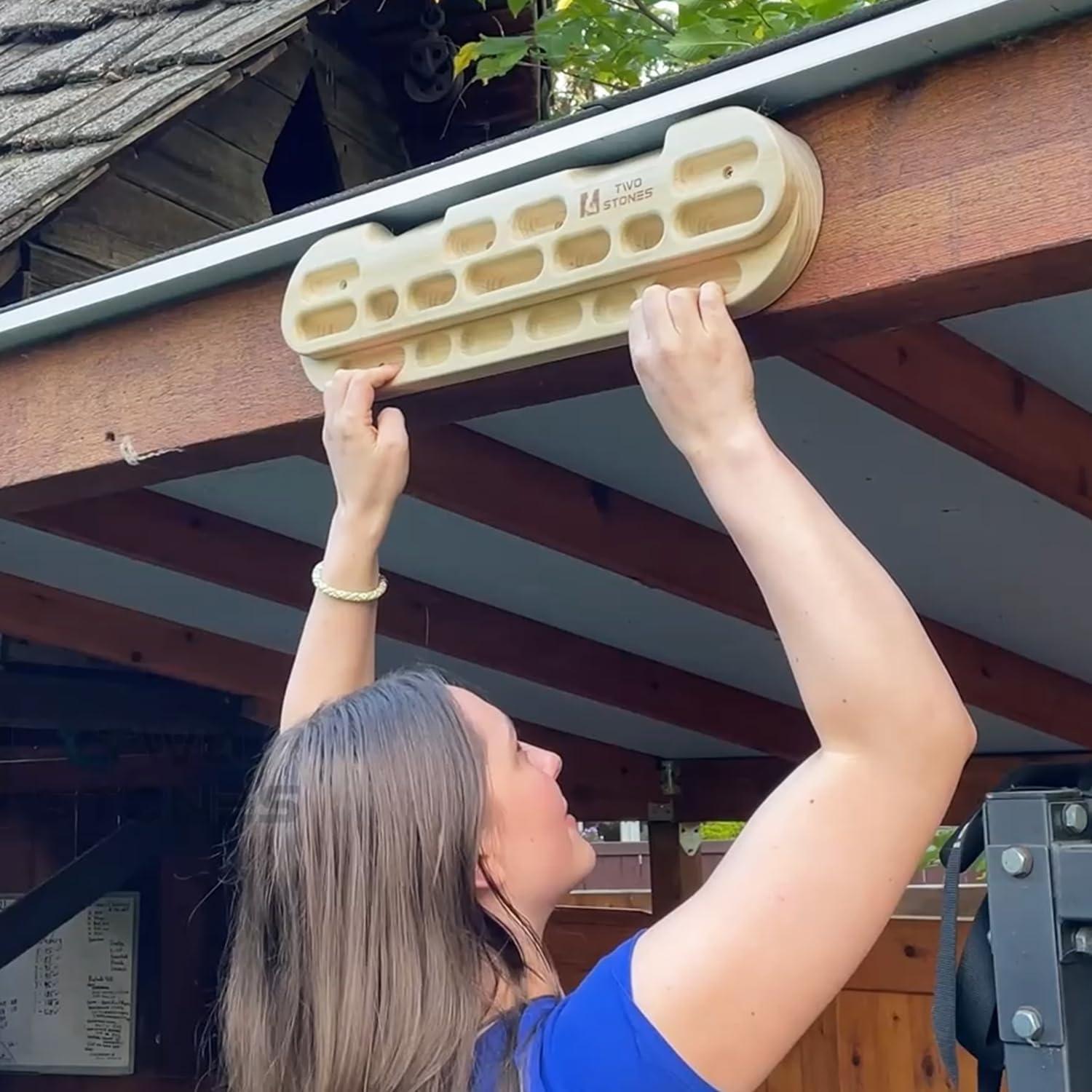 Hangboard TWO STONES para Escalada y Entrenamiento de Fuerza