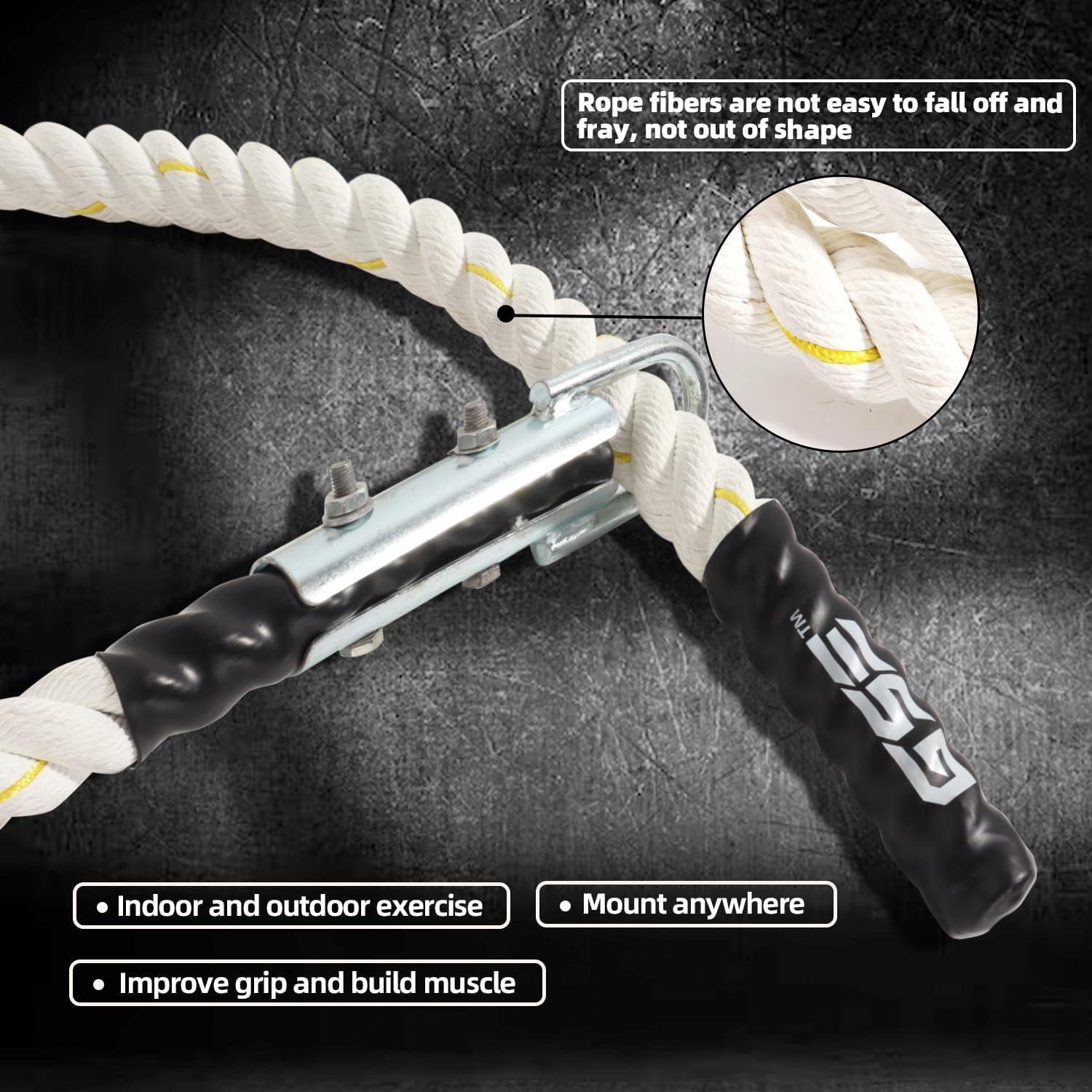 Cuerda de Escalada GSE 4,57 m de Poliester para Ejercicio