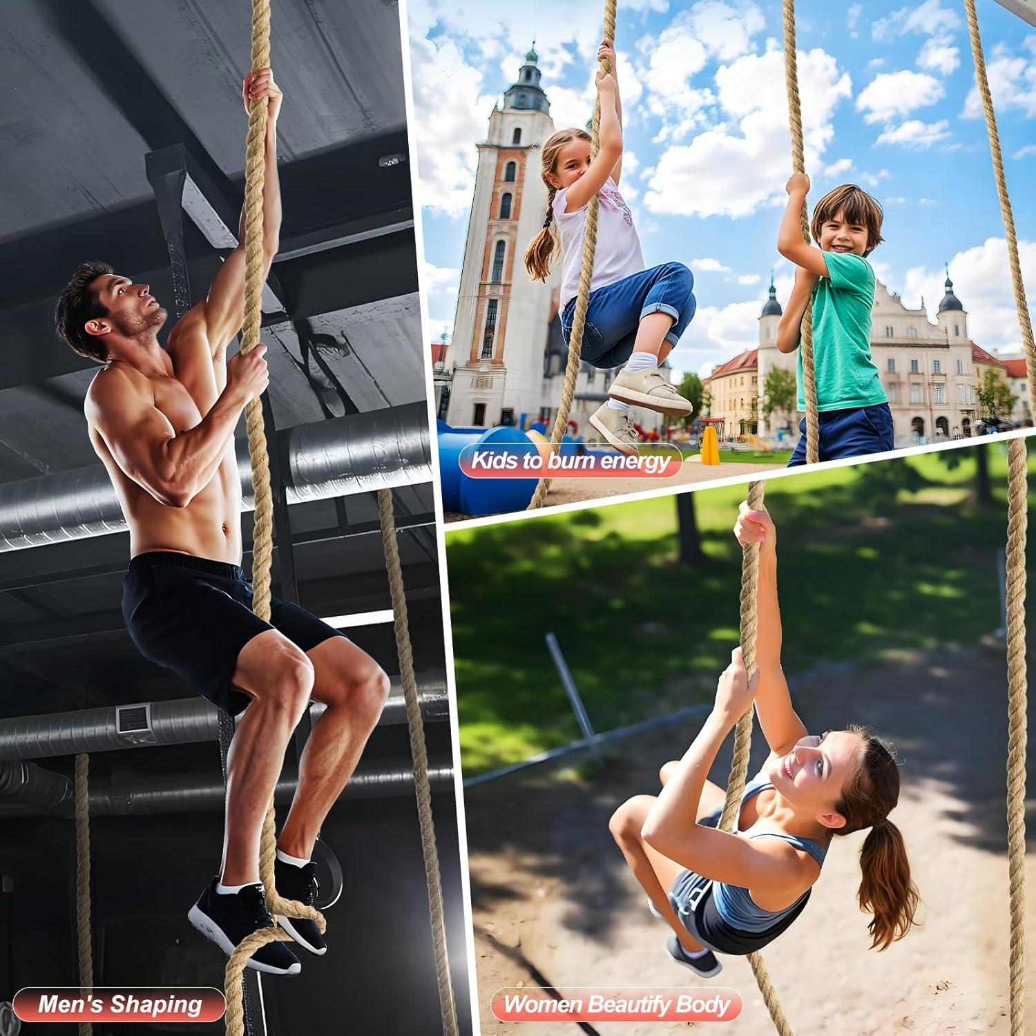 Cuerda de Escalada Brobantle 7.62m 1.5" Yute Antideslizante