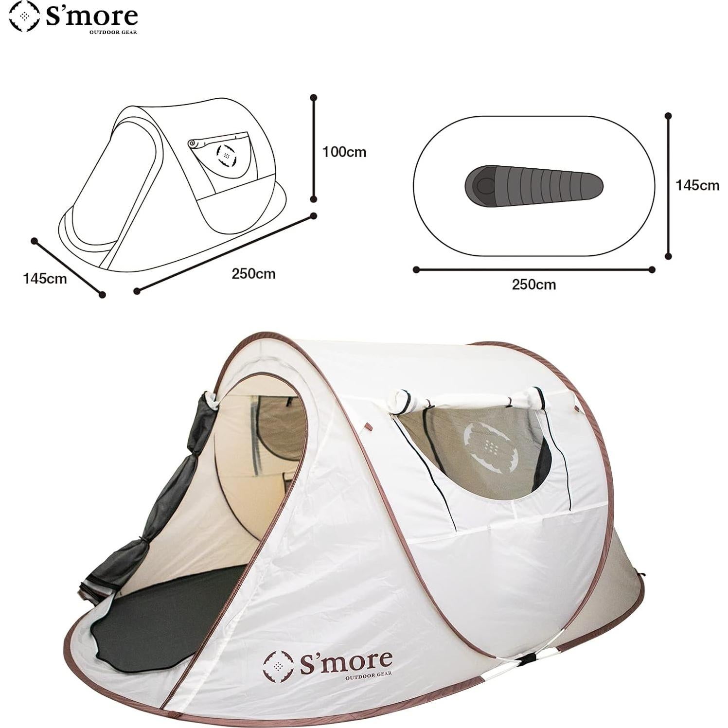 Tienda de Camping S'more Grotta Blanca para 2 Personas