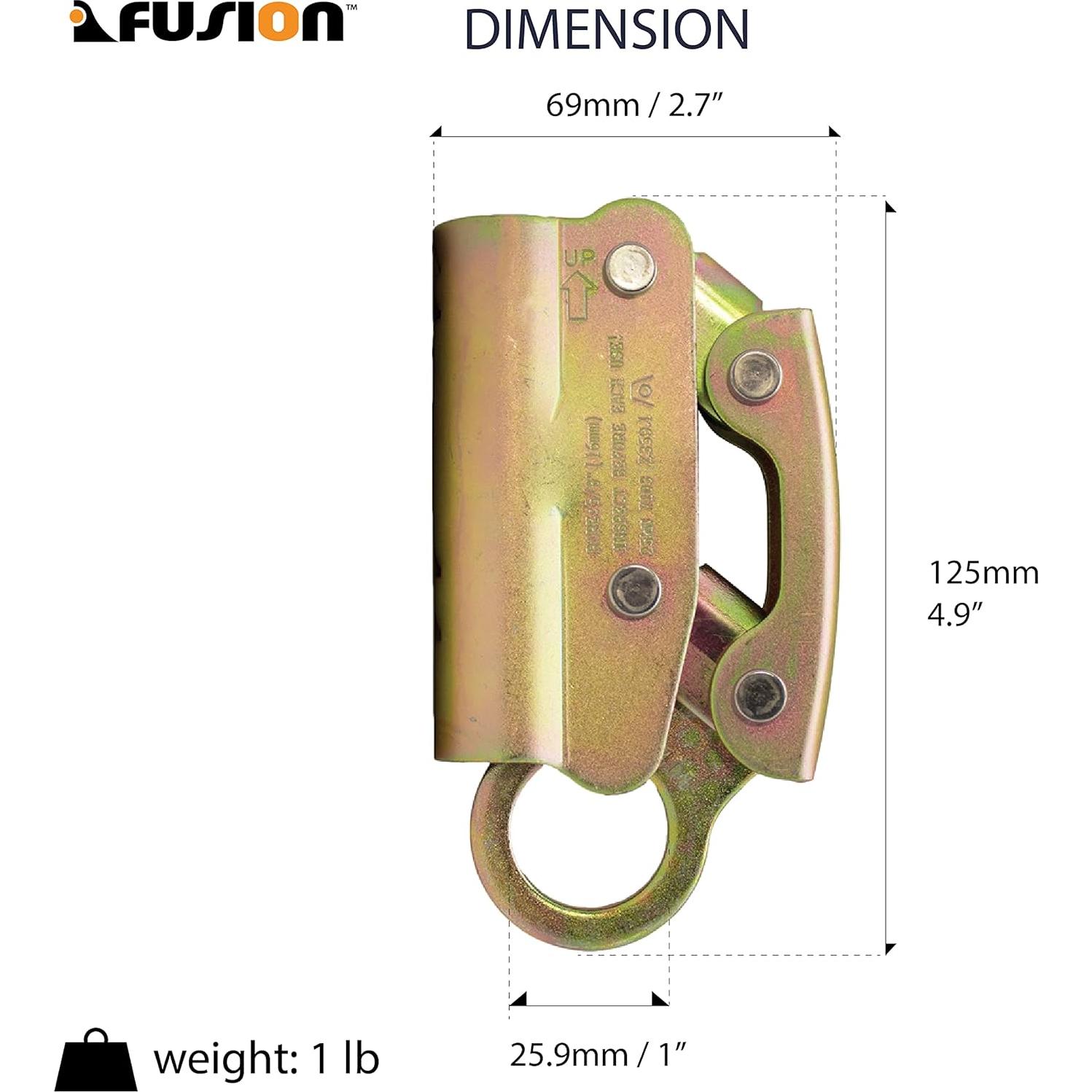 Agarre de Cuerda Doble Fusion Climb FP-7103-GLD 25kN