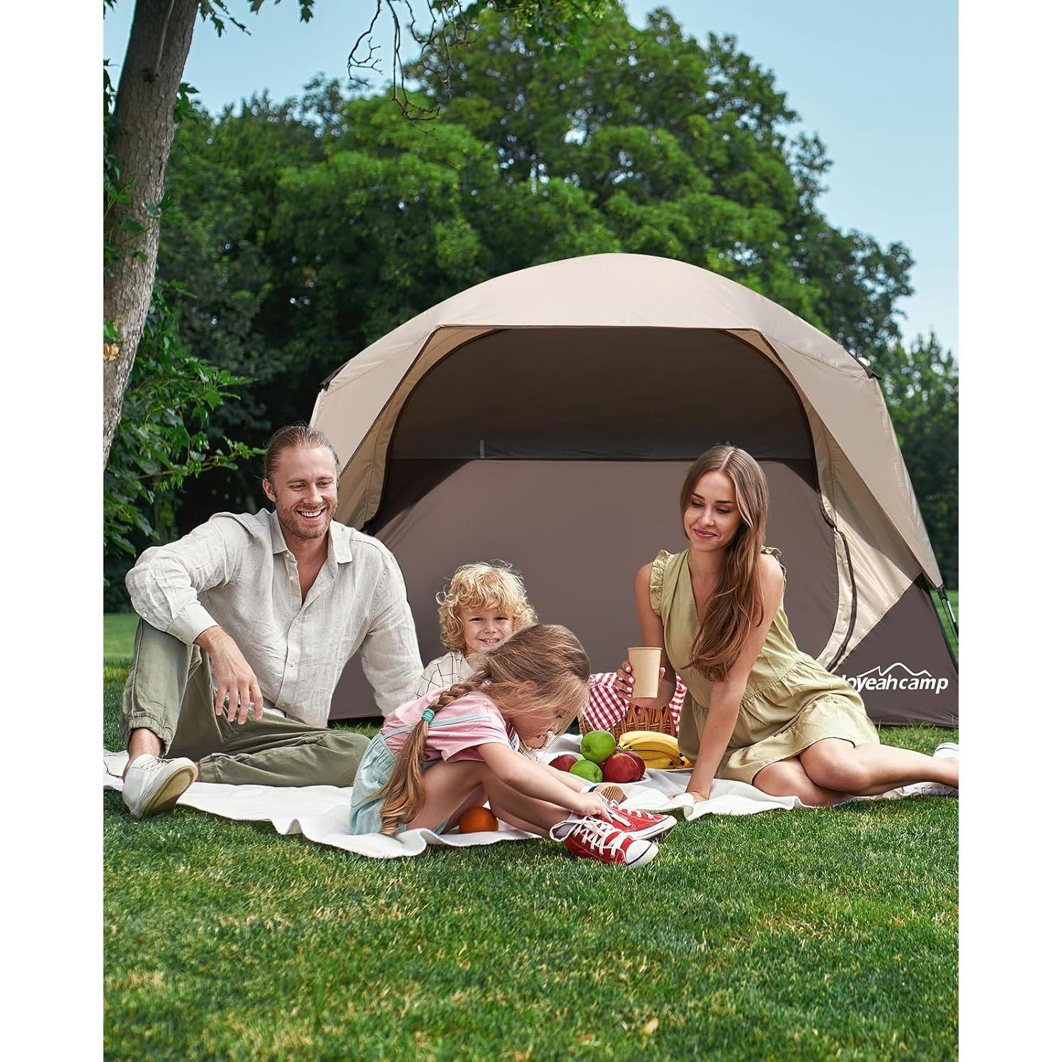 Tienda de Camping Loyeahcamp para 4 Personas Impermeable
