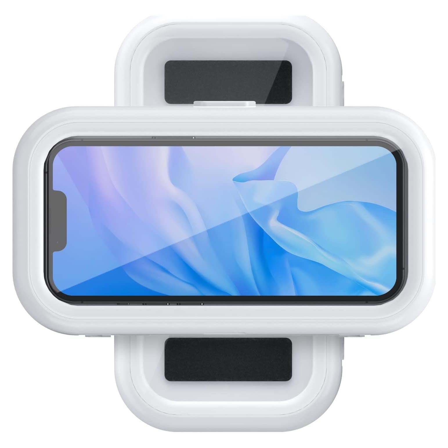 Soporte para teléfono de ducha KUNSLUCK IPX6 360° blanco