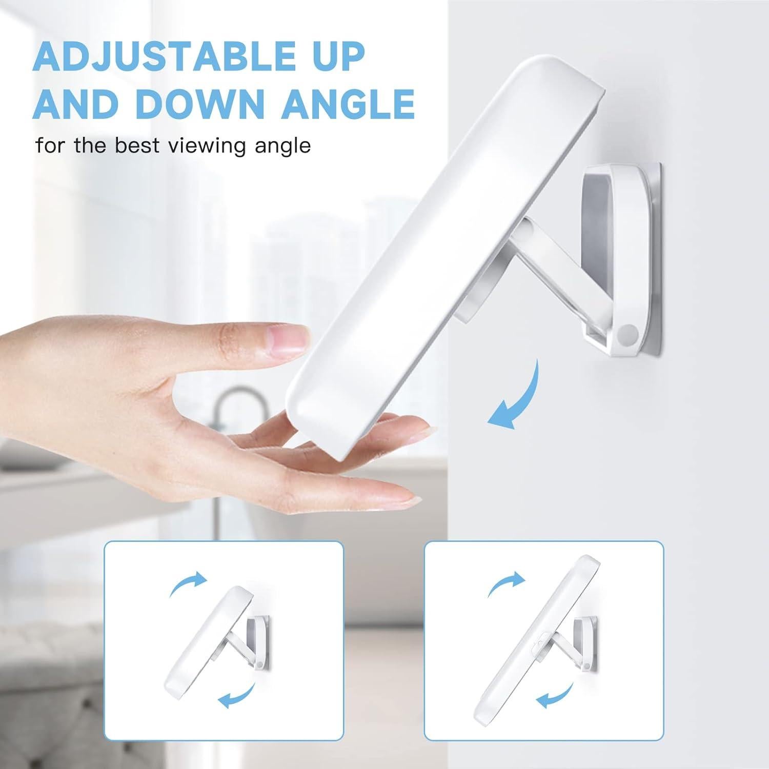 Soporte para teléfono de ducha KUNSLUCK IPX6 360° blanco