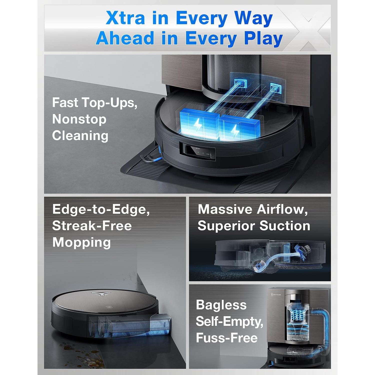 Aspiradora Robot ECOVACS DEEBOT X11 OmniCyclone 19,500Pa