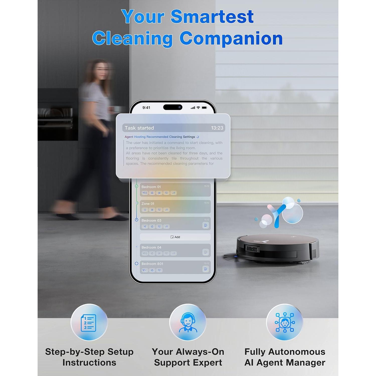 Aspiradora Robot ECOVACS DEEBOT X11 OmniCyclone 19,500Pa