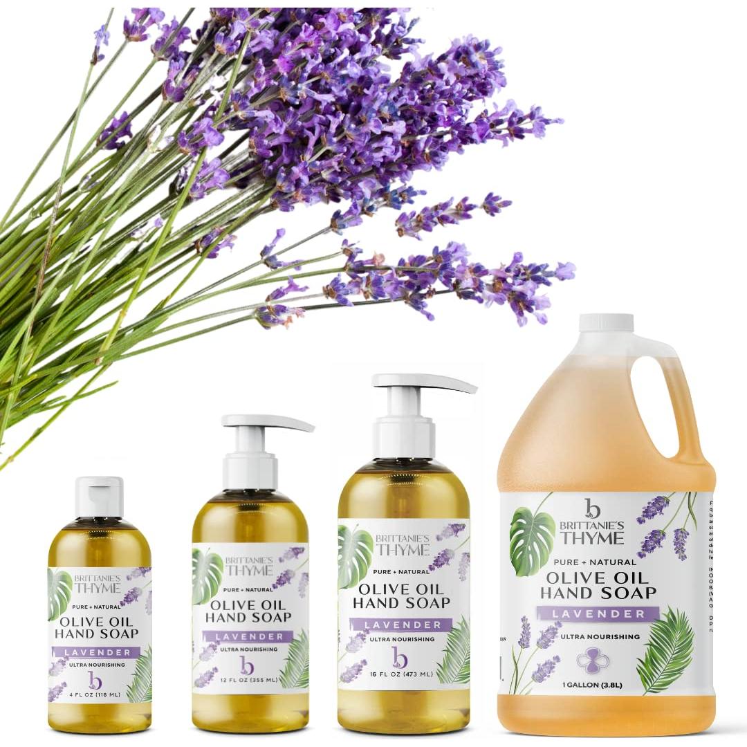 Jabón Líquido de Castile Brittanie 3x12oz Lavanda Vegano