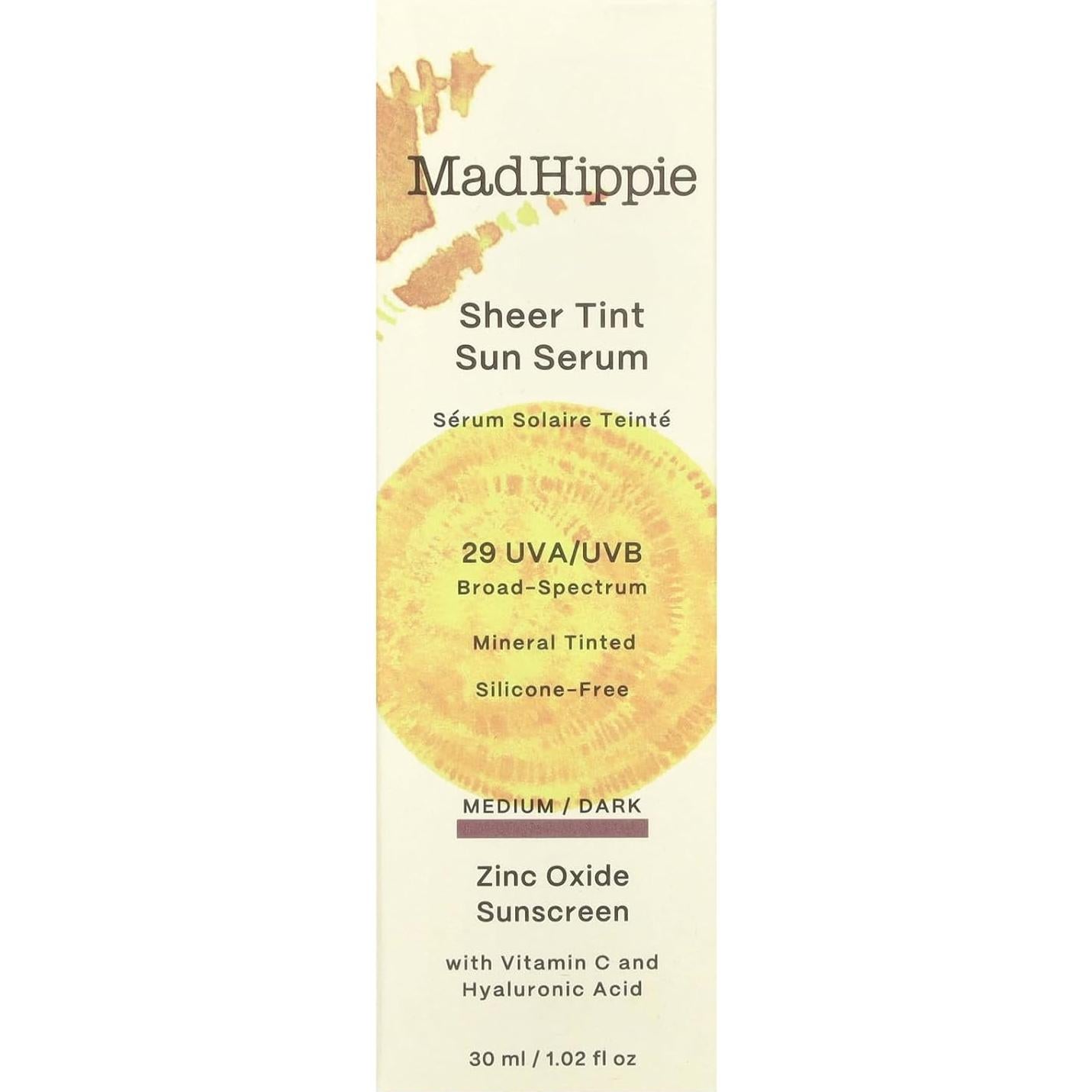 Suero Solar Tinte Sheer Mad Hippie SPF 29+ 28.8 g