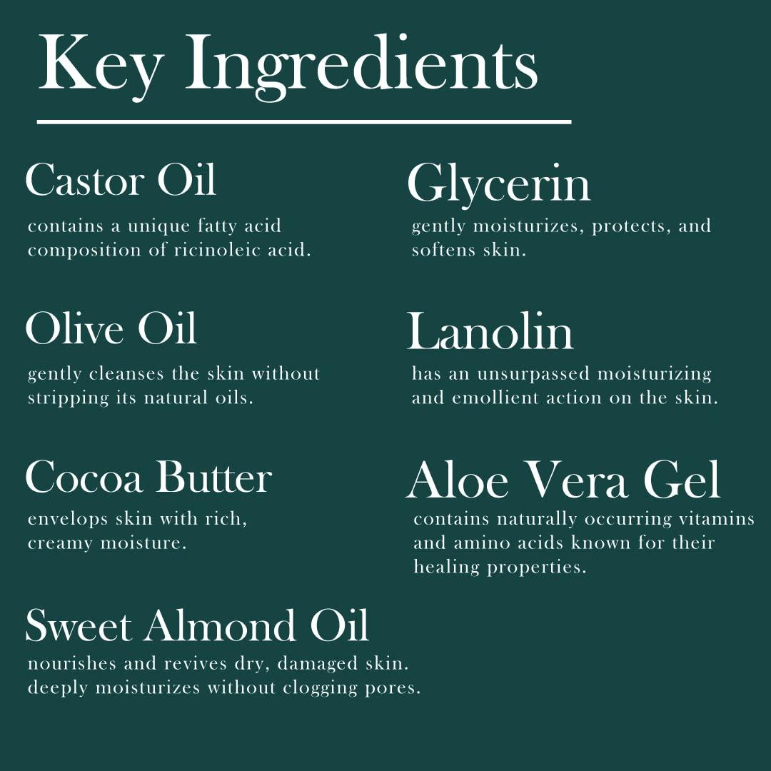 Palma Christi (Castor Oil) Natural Cleansing Bar Soap, 3 bar set