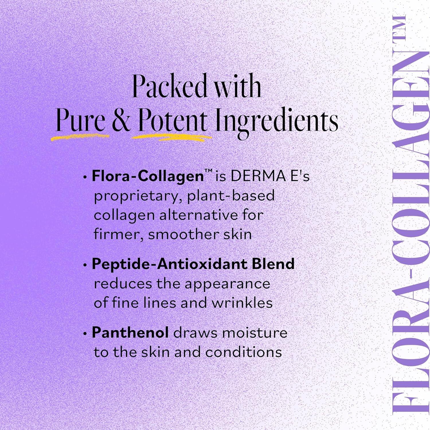 Suero Facial DERMA E Colágeno y Péptidos 59 ml Vegano