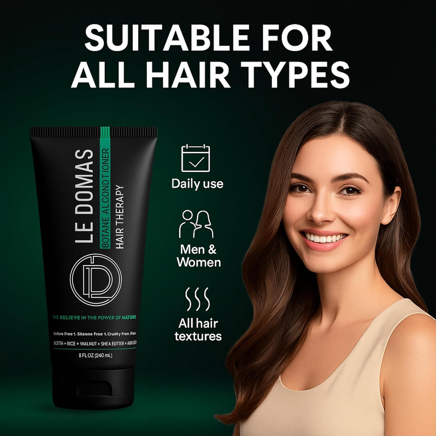 Acondicionador Hidratante LEDOMAS 236.6 ml - Aceite de Argán y Aloe