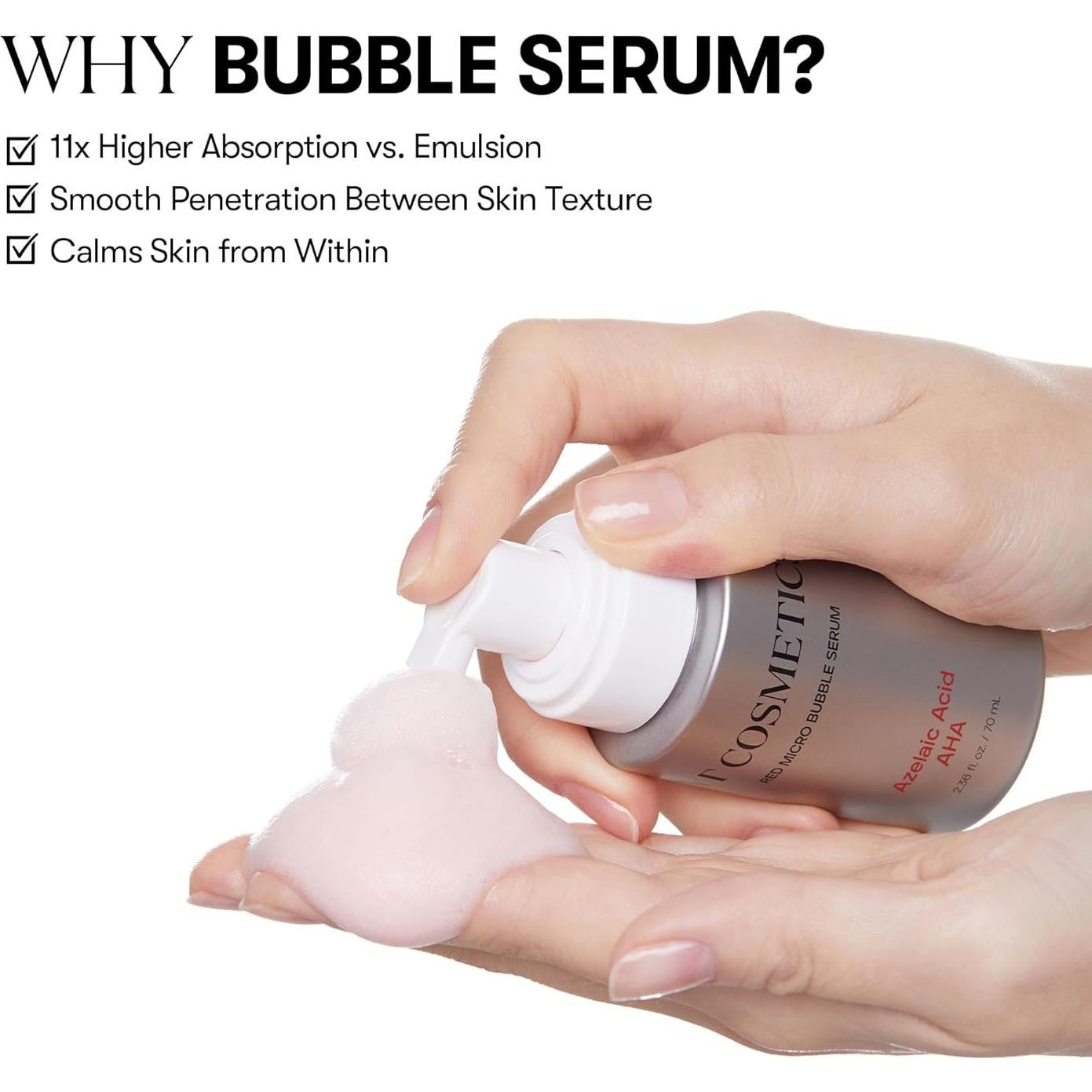 Suero Burbuja VT COSMETICS 69.96 ml Ácido Azelaico AHA