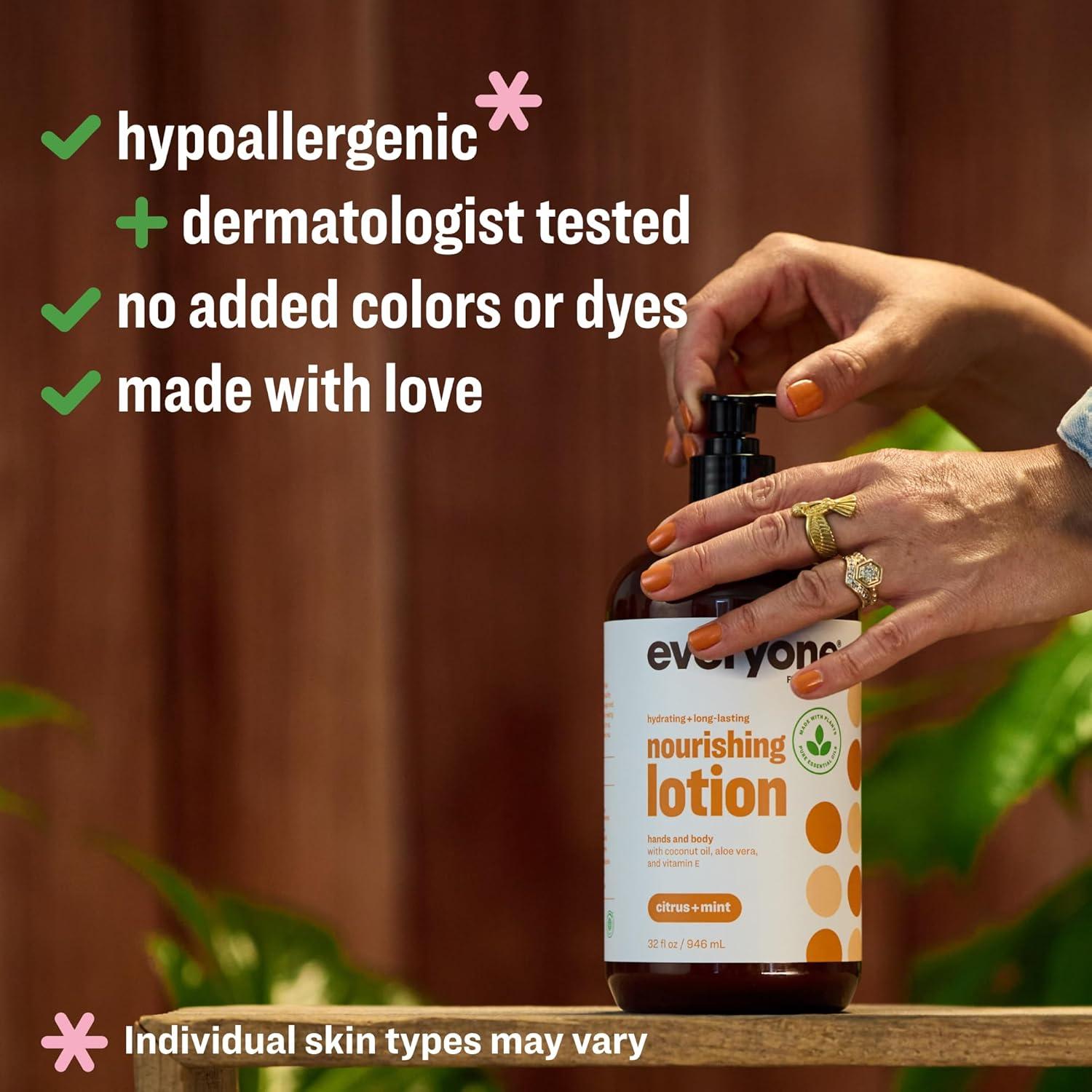 Loción 2 en 1 Everyone 32 oz Cítricos y Menta Hipoalergénica