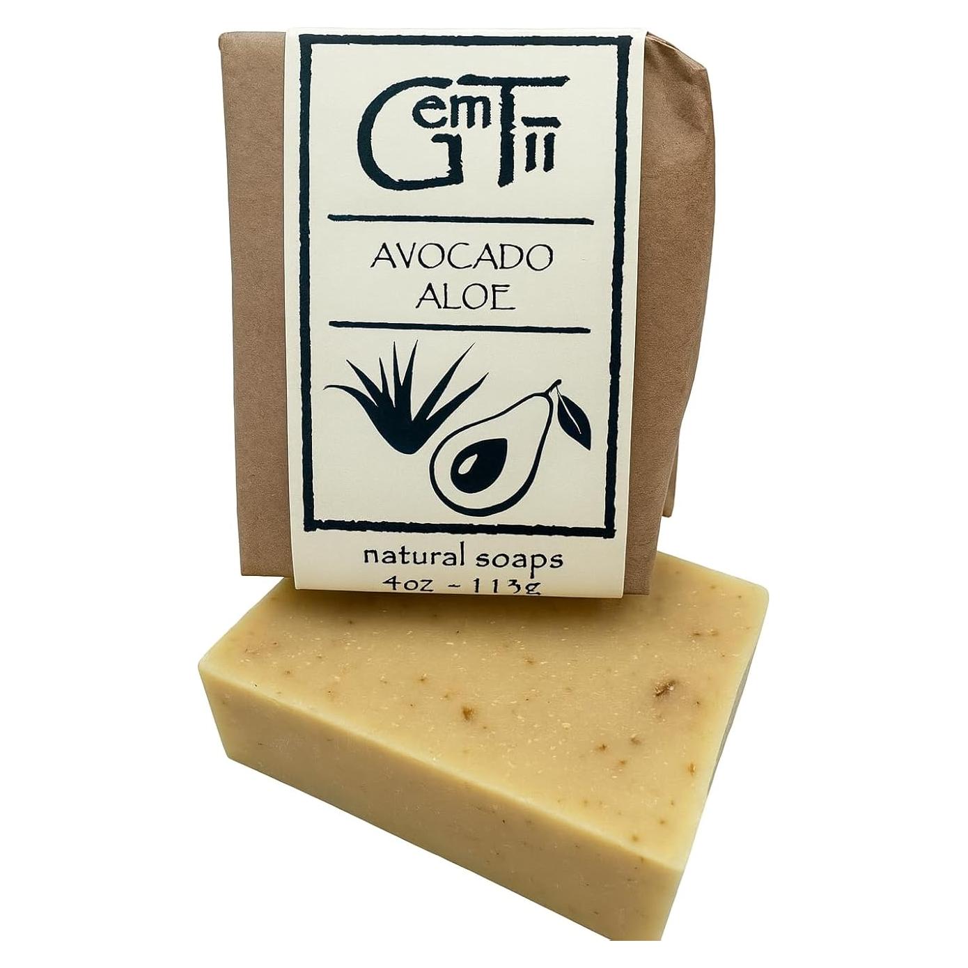 Jabón Natural de Aguacate y Aloe Hecho a Mano 113g