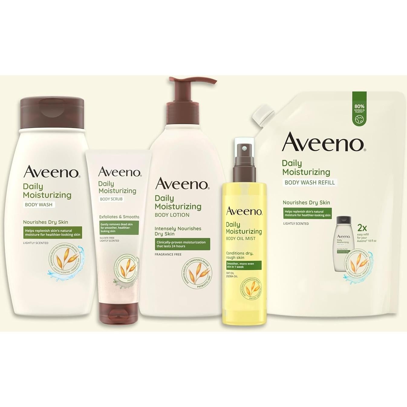 Aerosol de Aceite Corporal Hidratante Aveeno 198.4 ml Doble