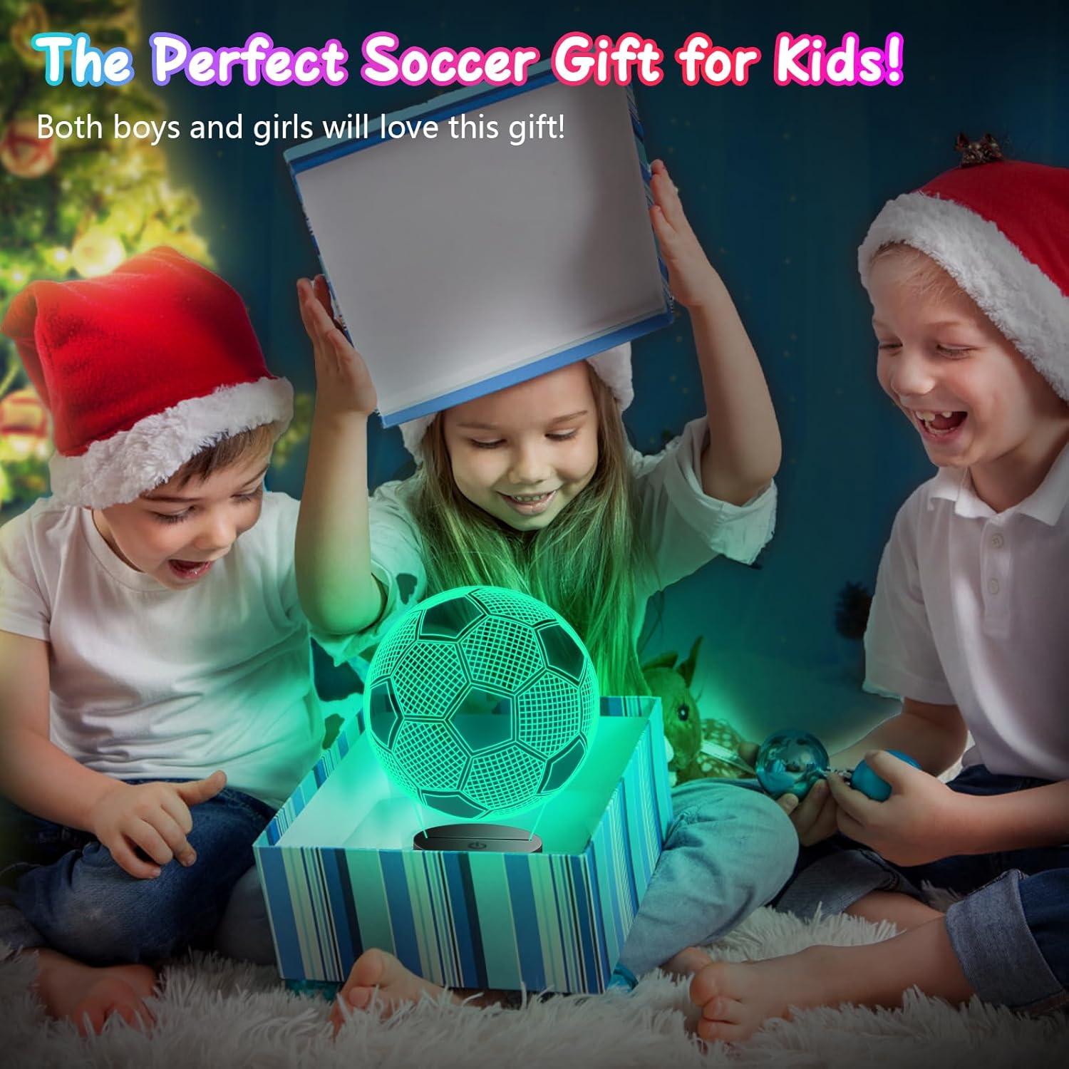 Lámpara 3D de Fútbol Polemera - Regalo para Niños y Adolescentes