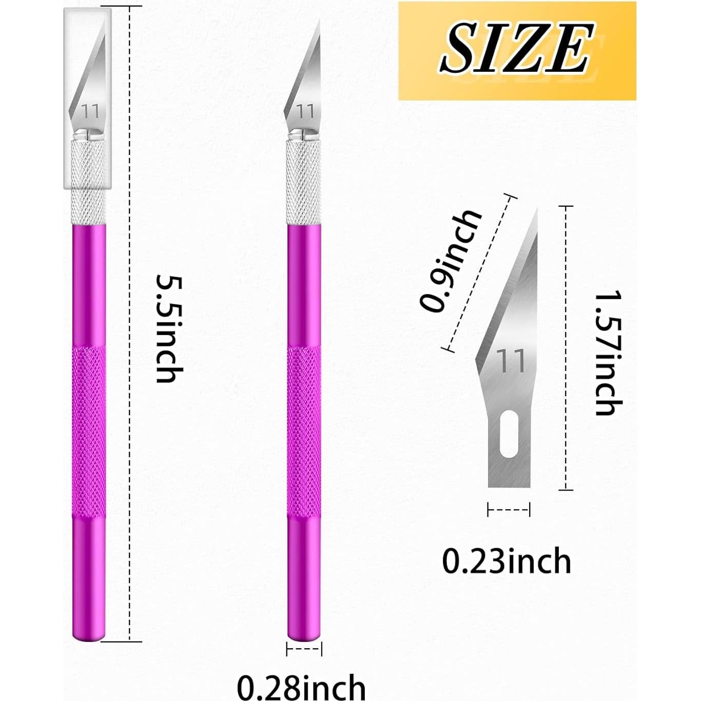 Cuchillo de Manualidades JTIEO con 4 Cuchillos y 70 Cuchillas