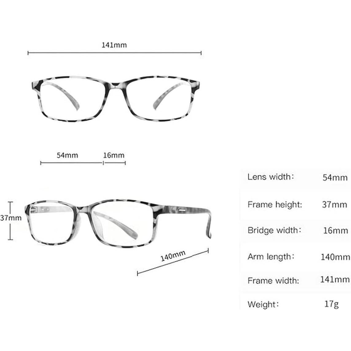Gafas de Lectura Fotoquímicas Laureles Cuadradas 1.5x