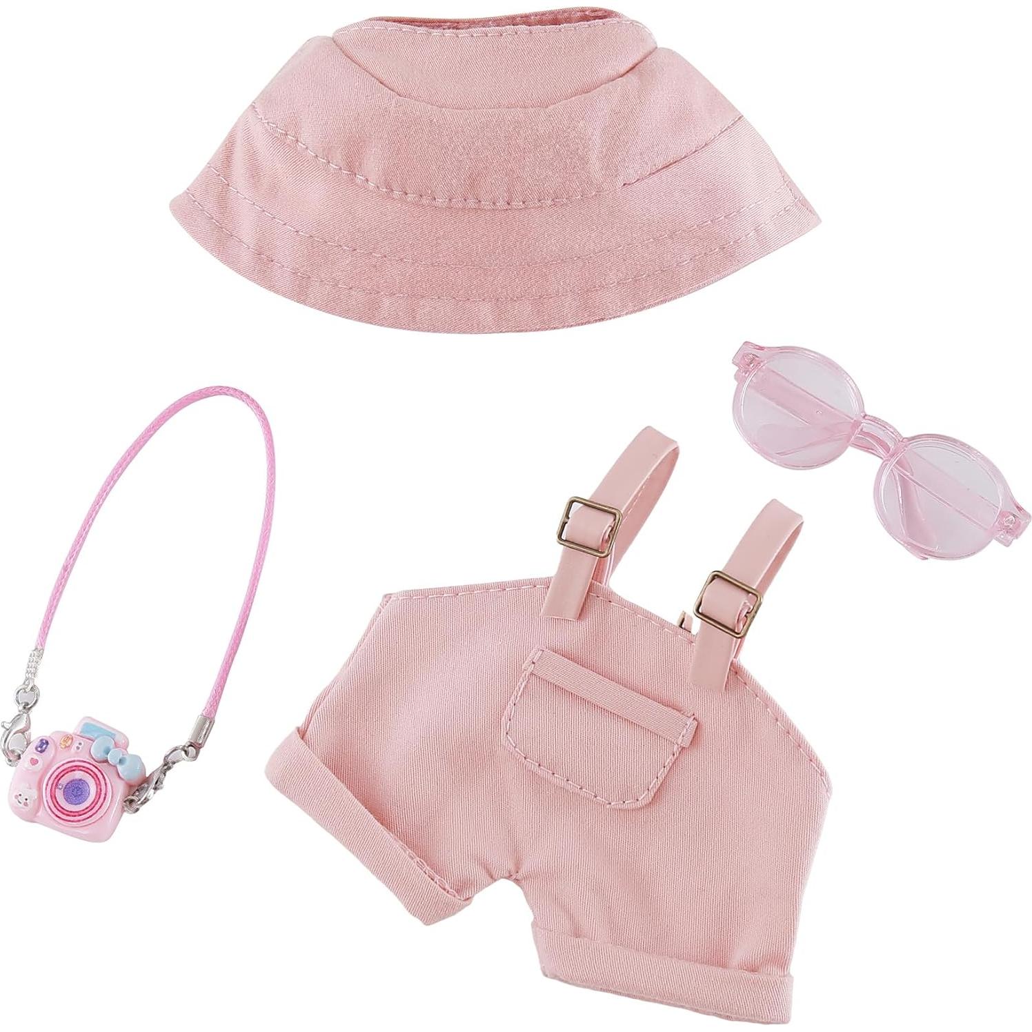 Conjunto de Ropa para Muñecas de 17cm ChaaNbii 4 Piezas Rosa