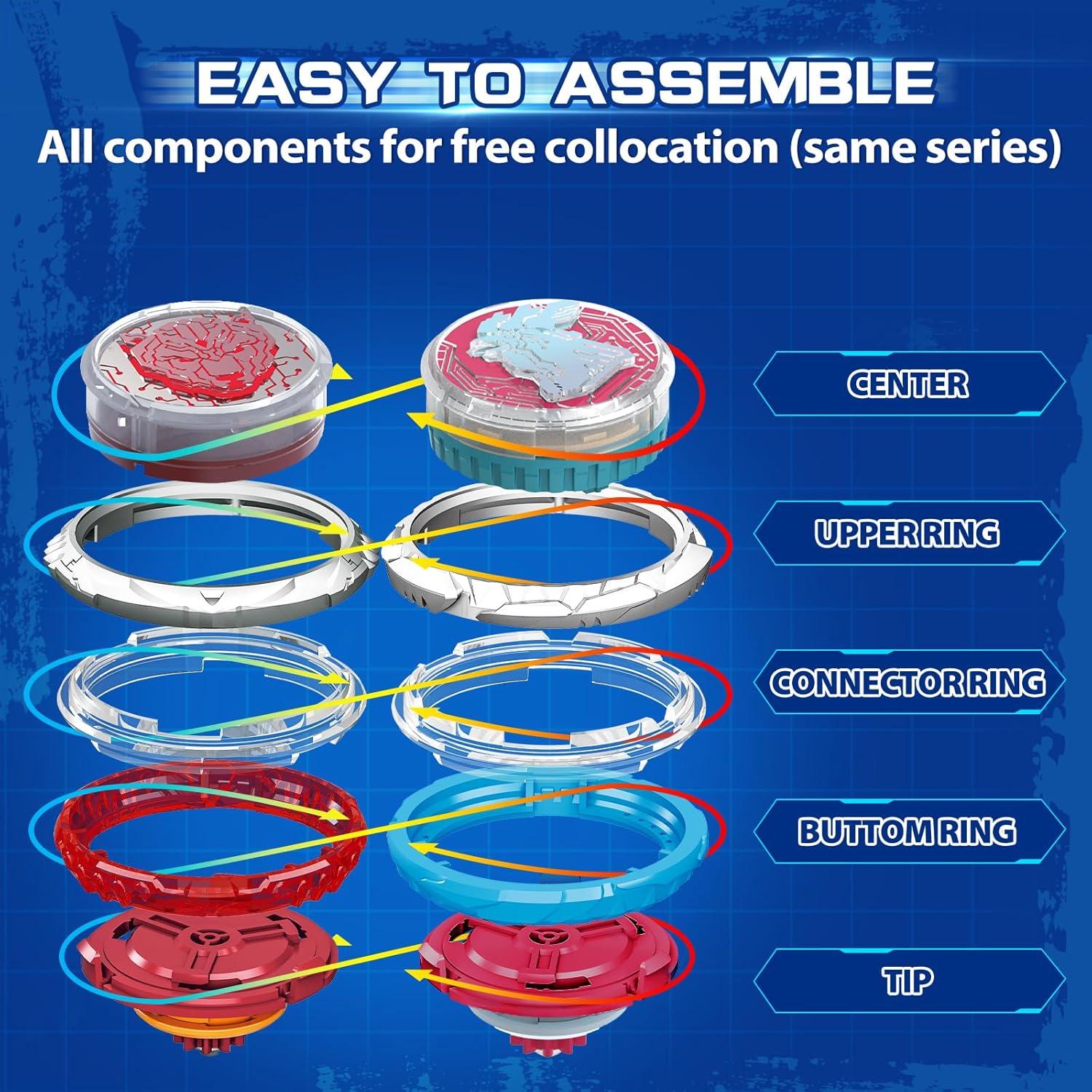 Tops de Batalla Infinity Nado Oso de Guerra Llameante 5-12 años