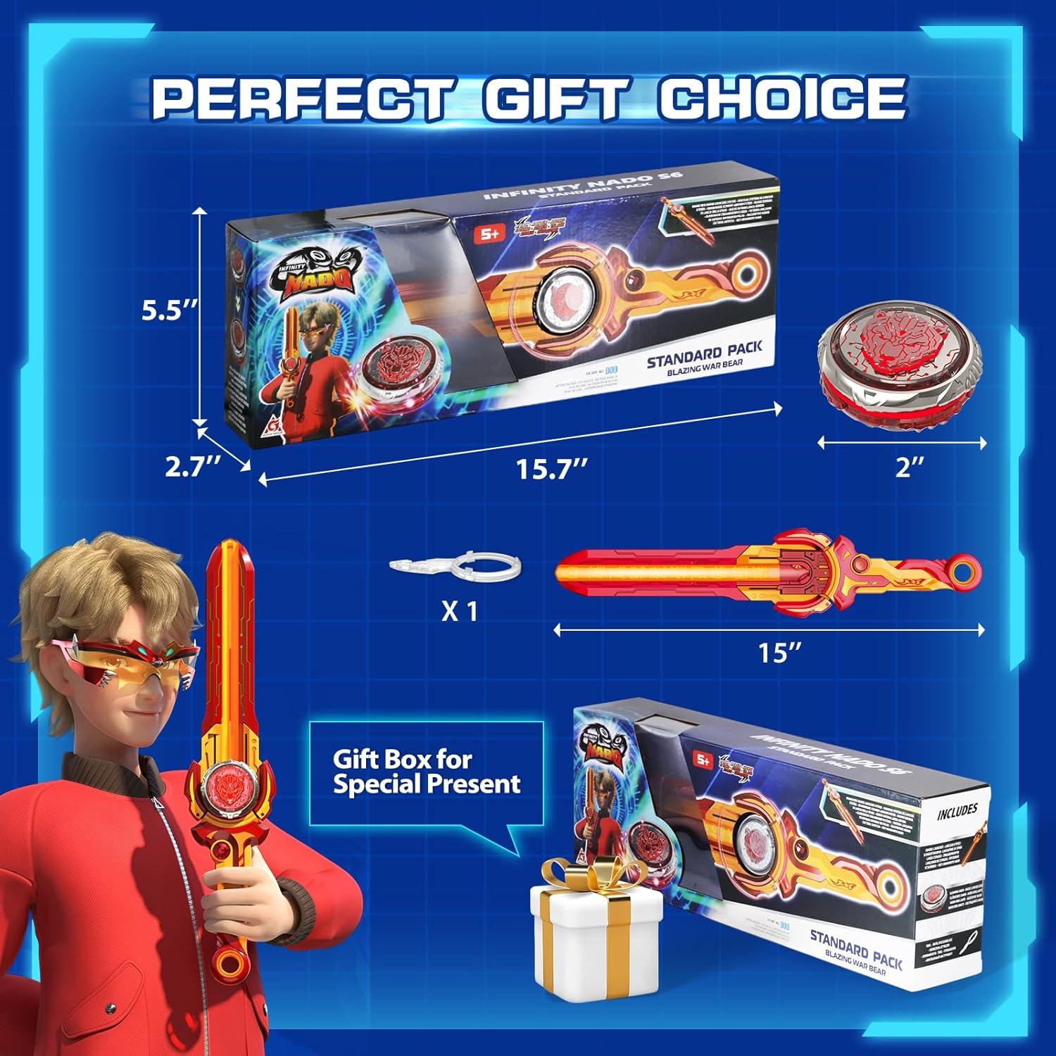 Tops de Batalla Infinity Nado Oso de Guerra Llameante 5-12 años