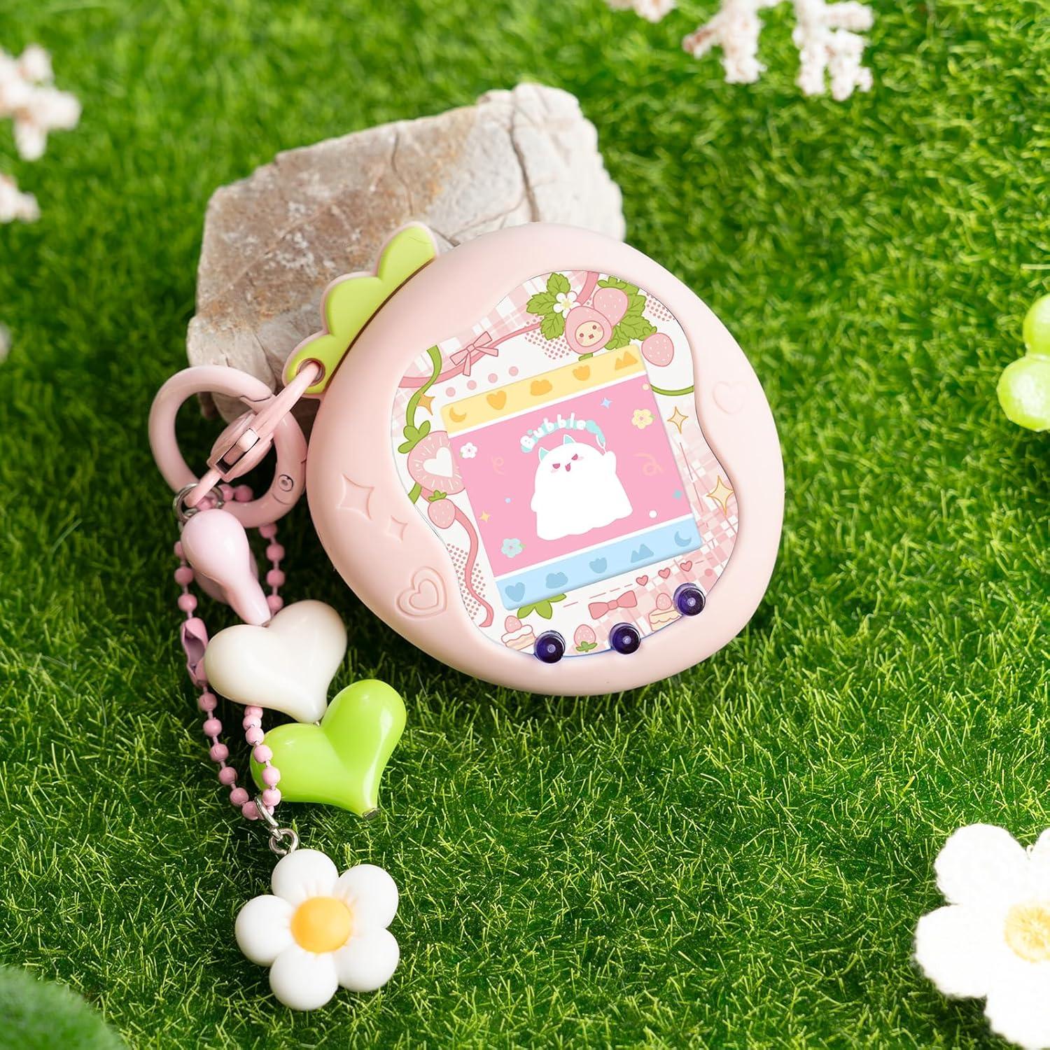 Funda Protectora Rosa BUBBLELOGUS para Tamagotchi Uni