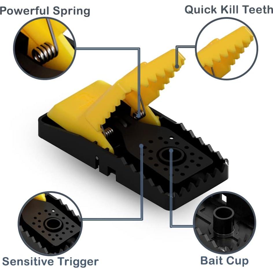 Trampa para Ratones RinneTraps Snap N Trap 4 Unidades Reutilizable