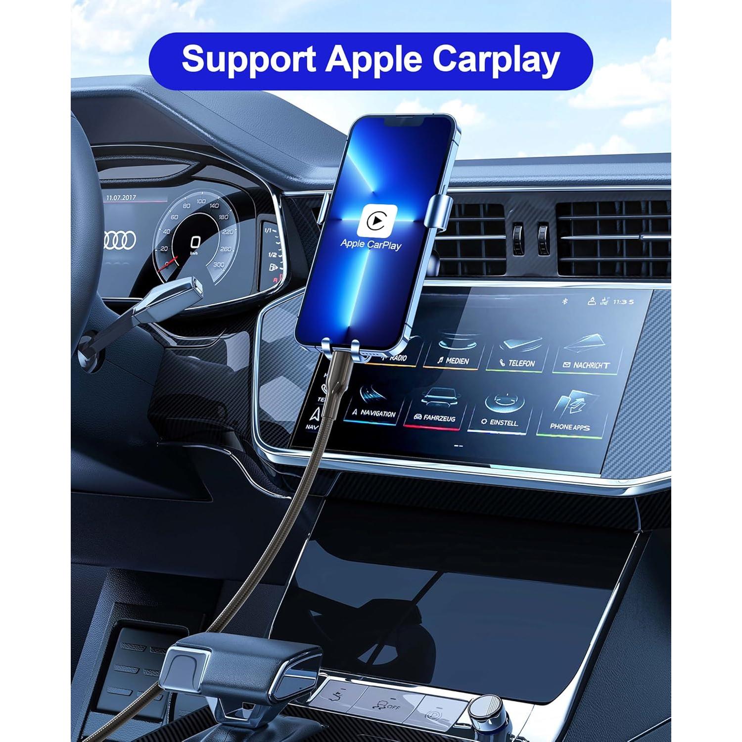 Cable Lightning 4m Metal Trenzado a Prueba de Mordeduras para iPhone