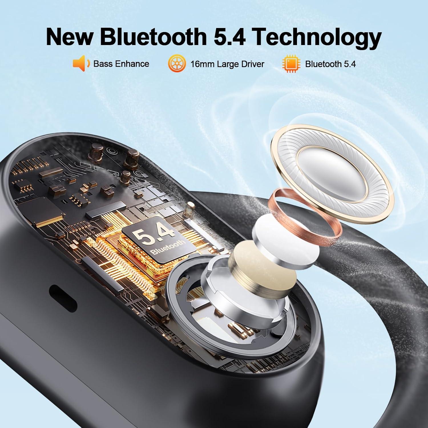 Auriculares Inalámbricos OWMSIC ET01 Bluetooth 5.4 IPX7 67h