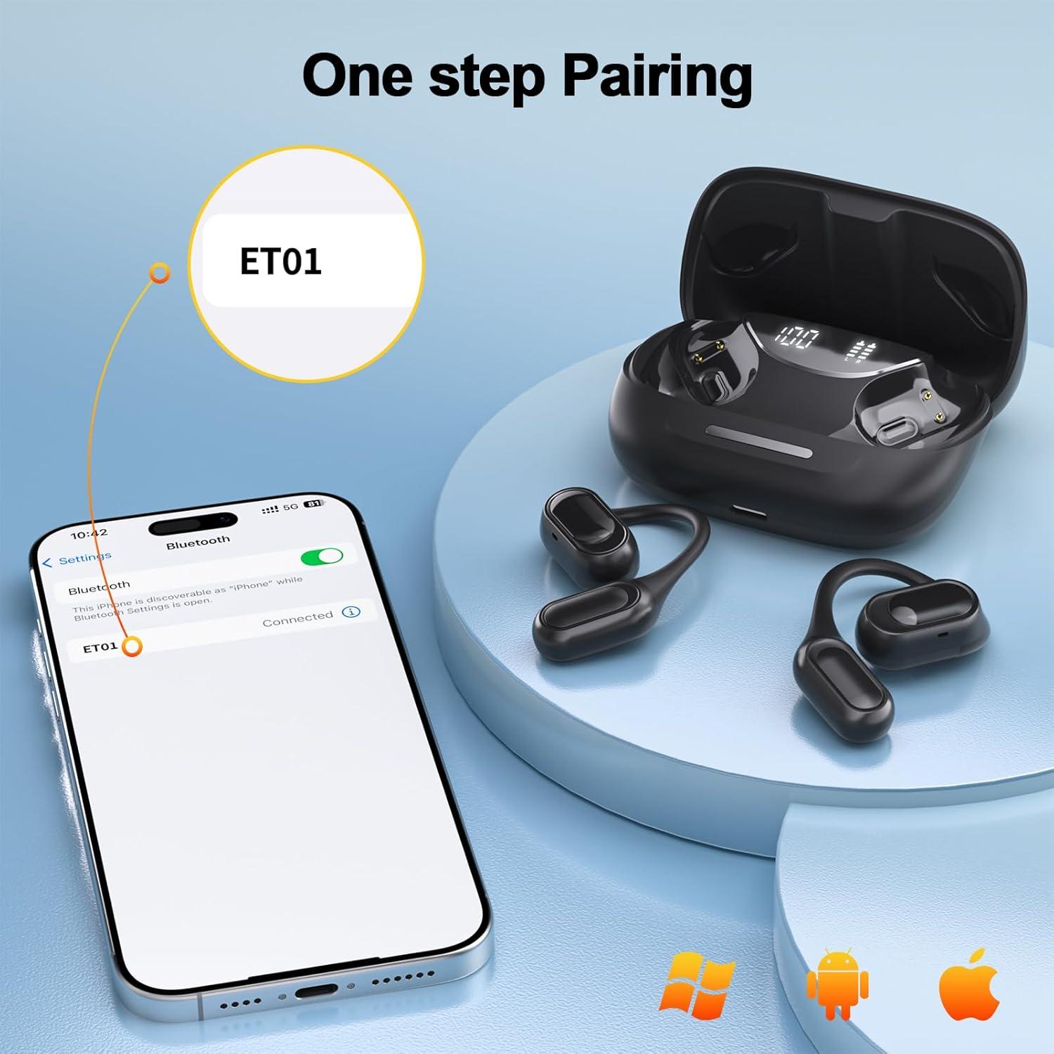 Auriculares Inalámbricos OWMSIC ET01 Bluetooth 5.4 IPX7 67h