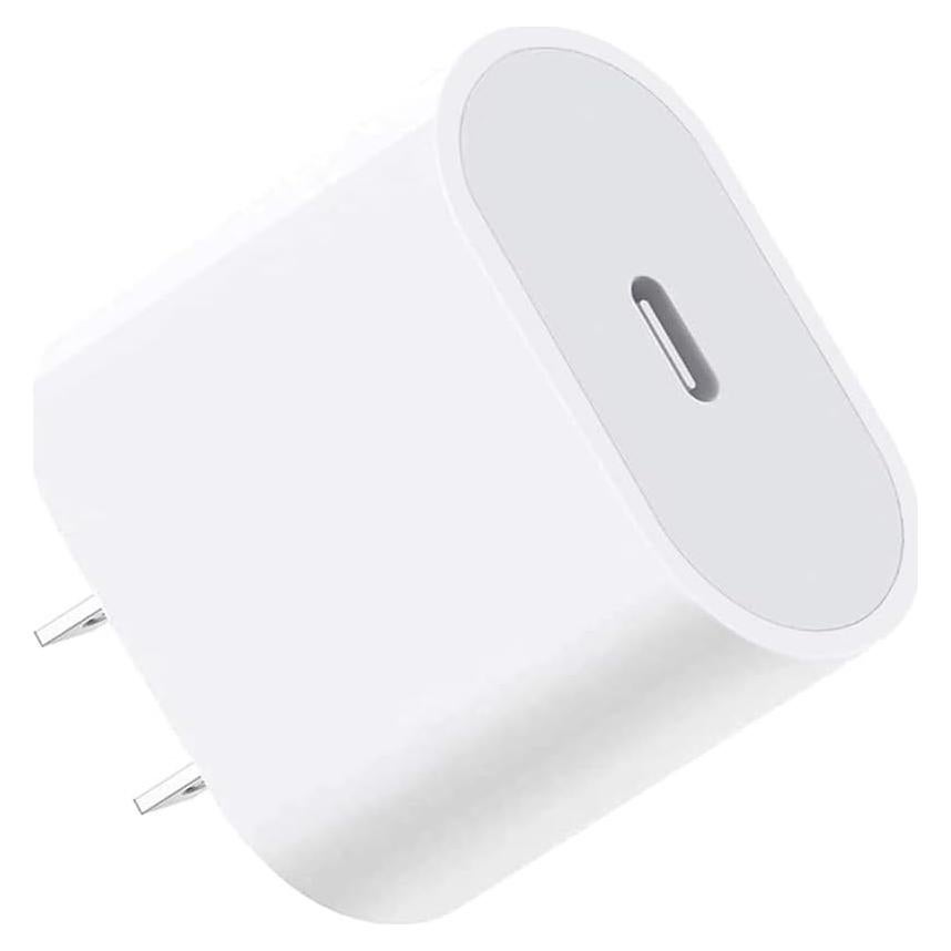 Cargador de Pared USB-C 20W Rápido Compatible iPhone