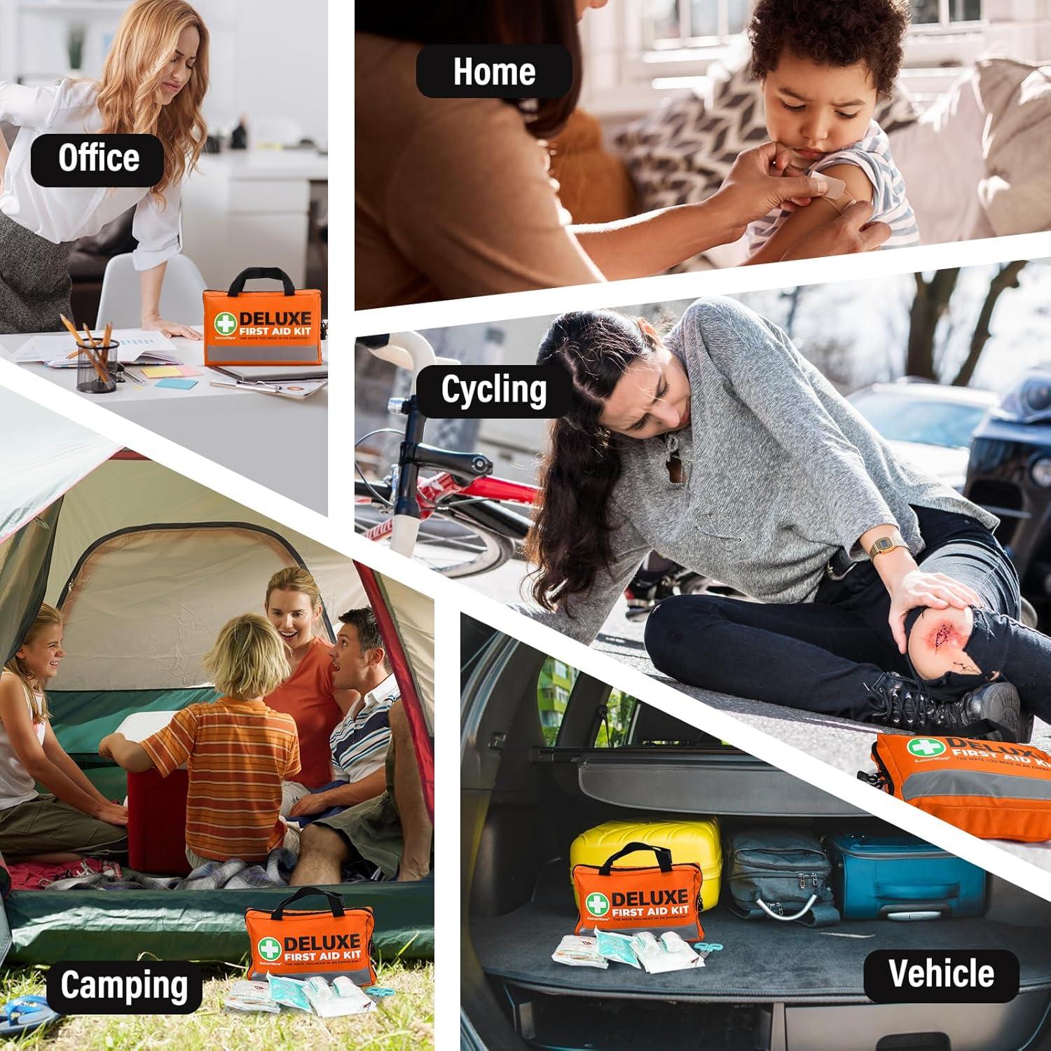 Kit de Primeros Auxilios SuccorWare 380 Piezas Compacto Naranja