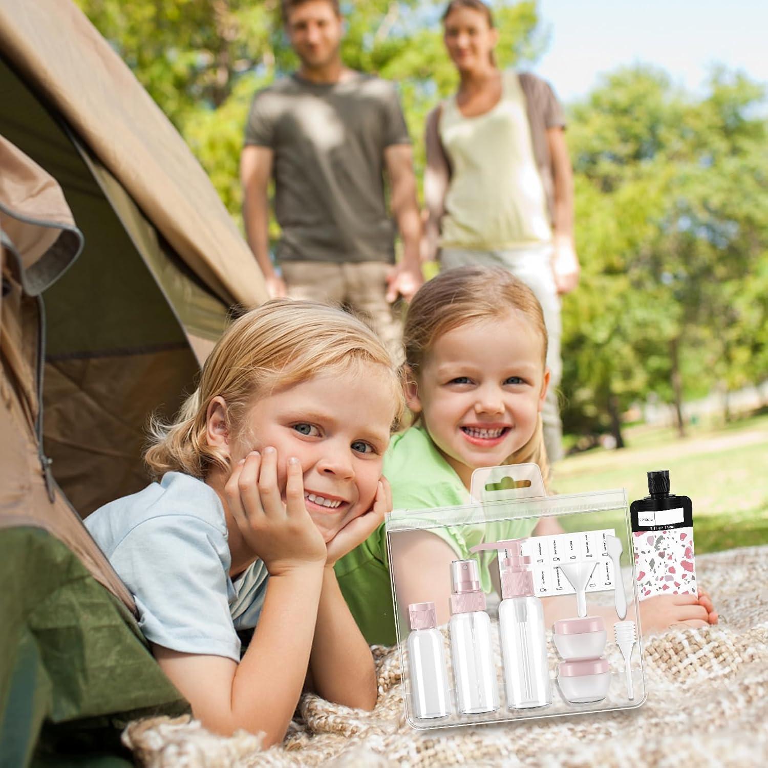 Kit de Botellas de Viaje ANNGO 12 Pack A Prueba de Fugas