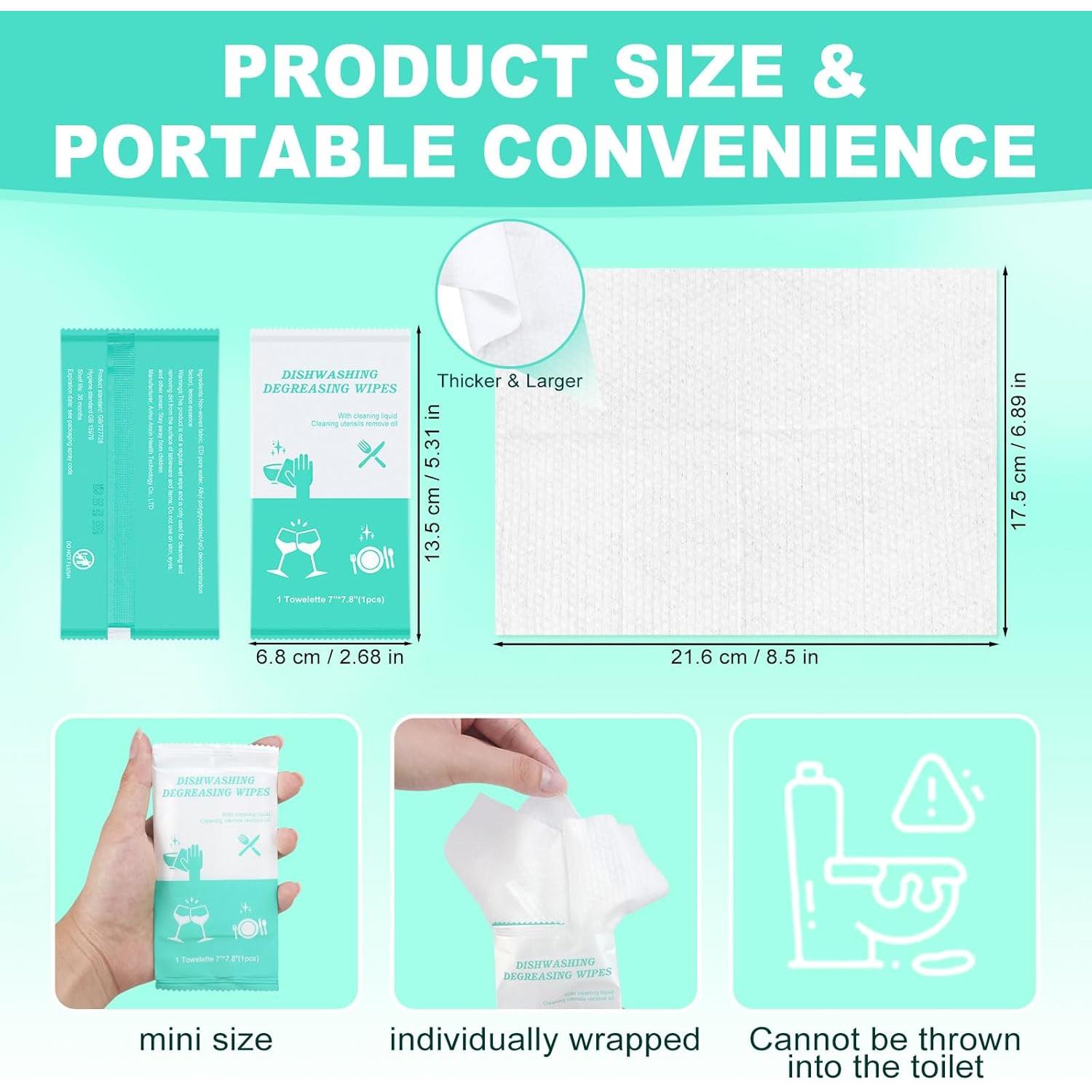 Toallitas Desechables para Limpiar Platos Toomundo 30 Unidades