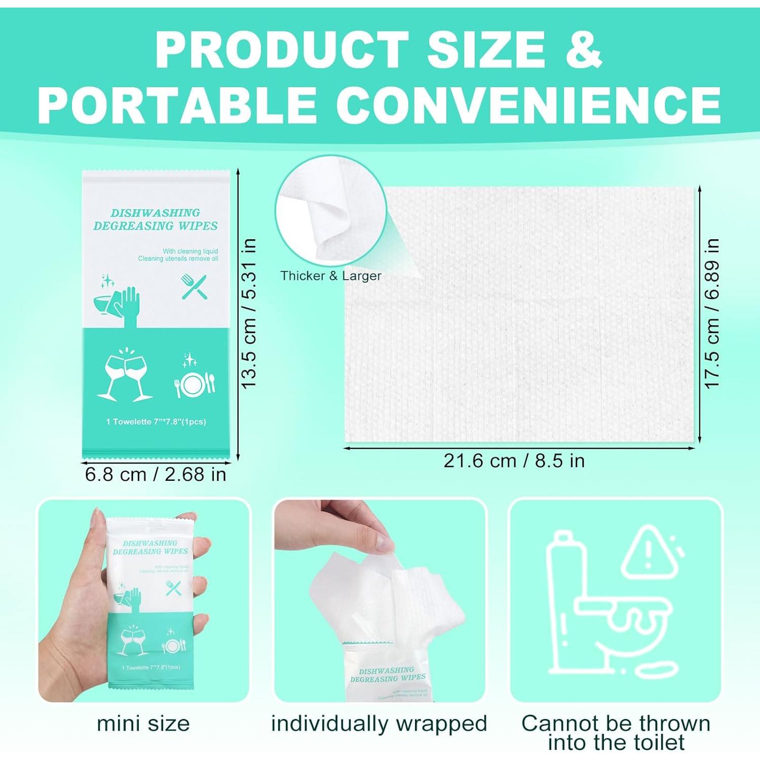 Toallitas Desechables para Limpiar Platos Toomundo 30 Unidades