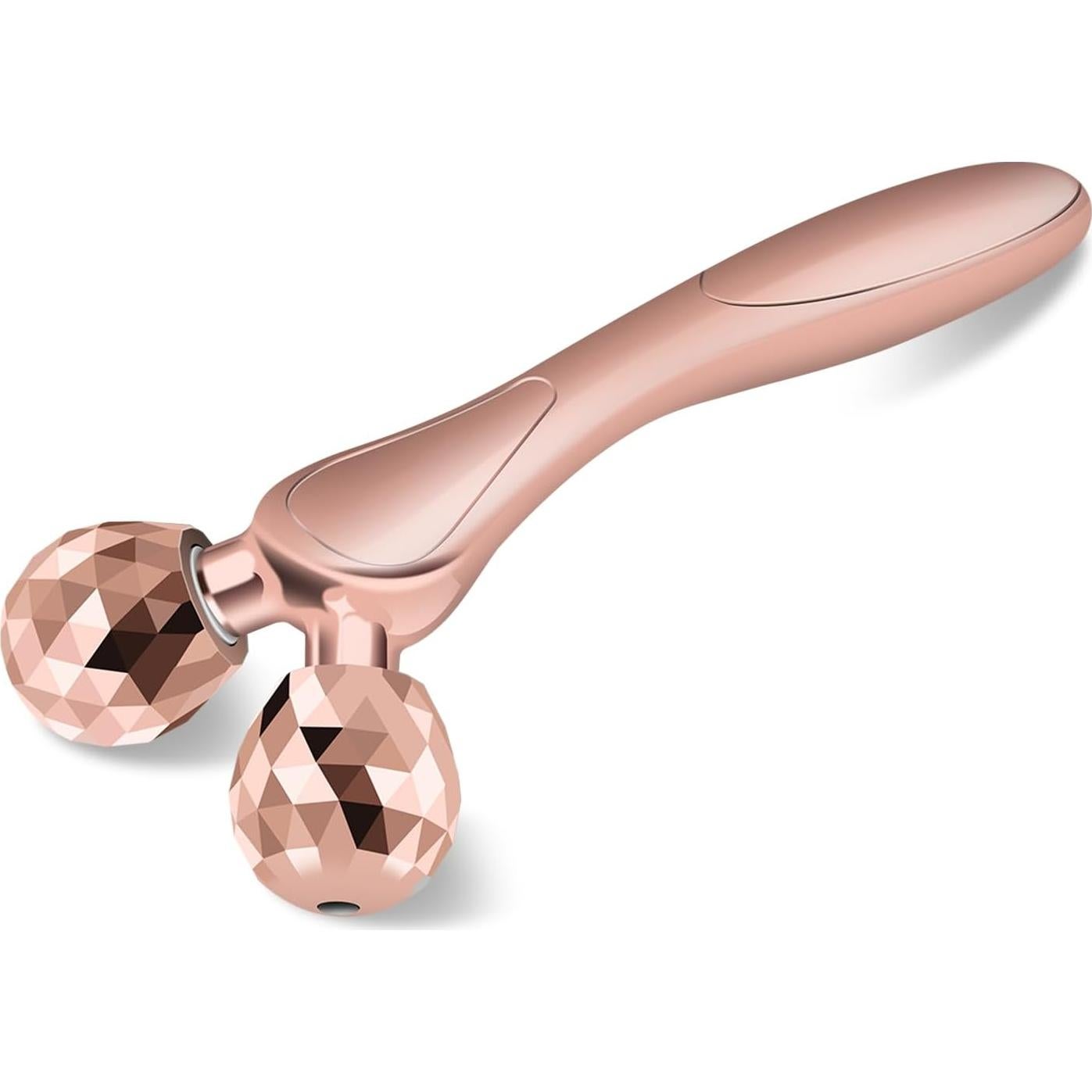 Rodillo de Masaje Facial 3D SZMDLX Oro Rosa, Antienvejecimiento