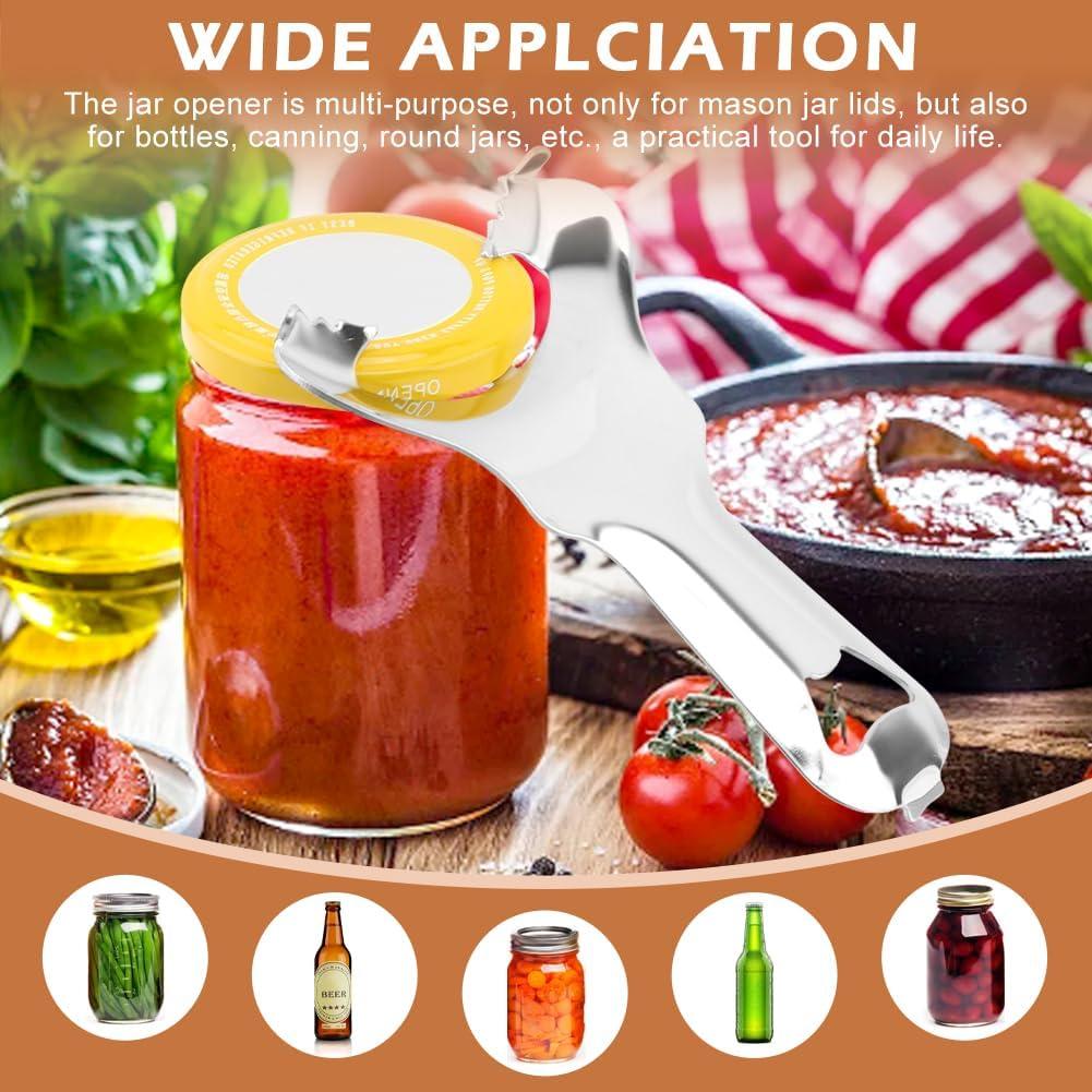 2 Abrebotellas de Tarro de Conserva Kazheon Acero Inoxidable