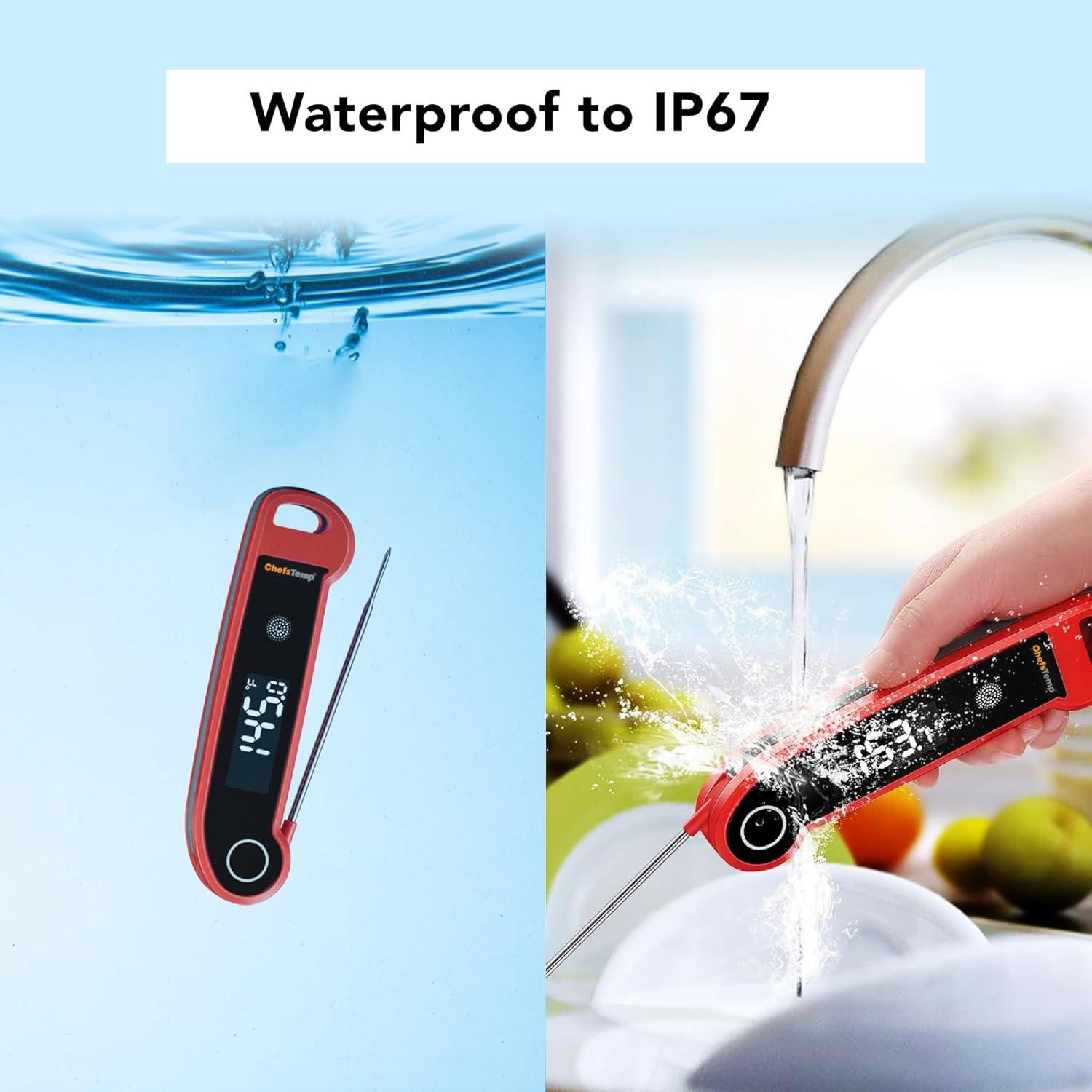 Termómetro Digital Instantáneo ChefsTemp X10 Lite para Carne Rojo