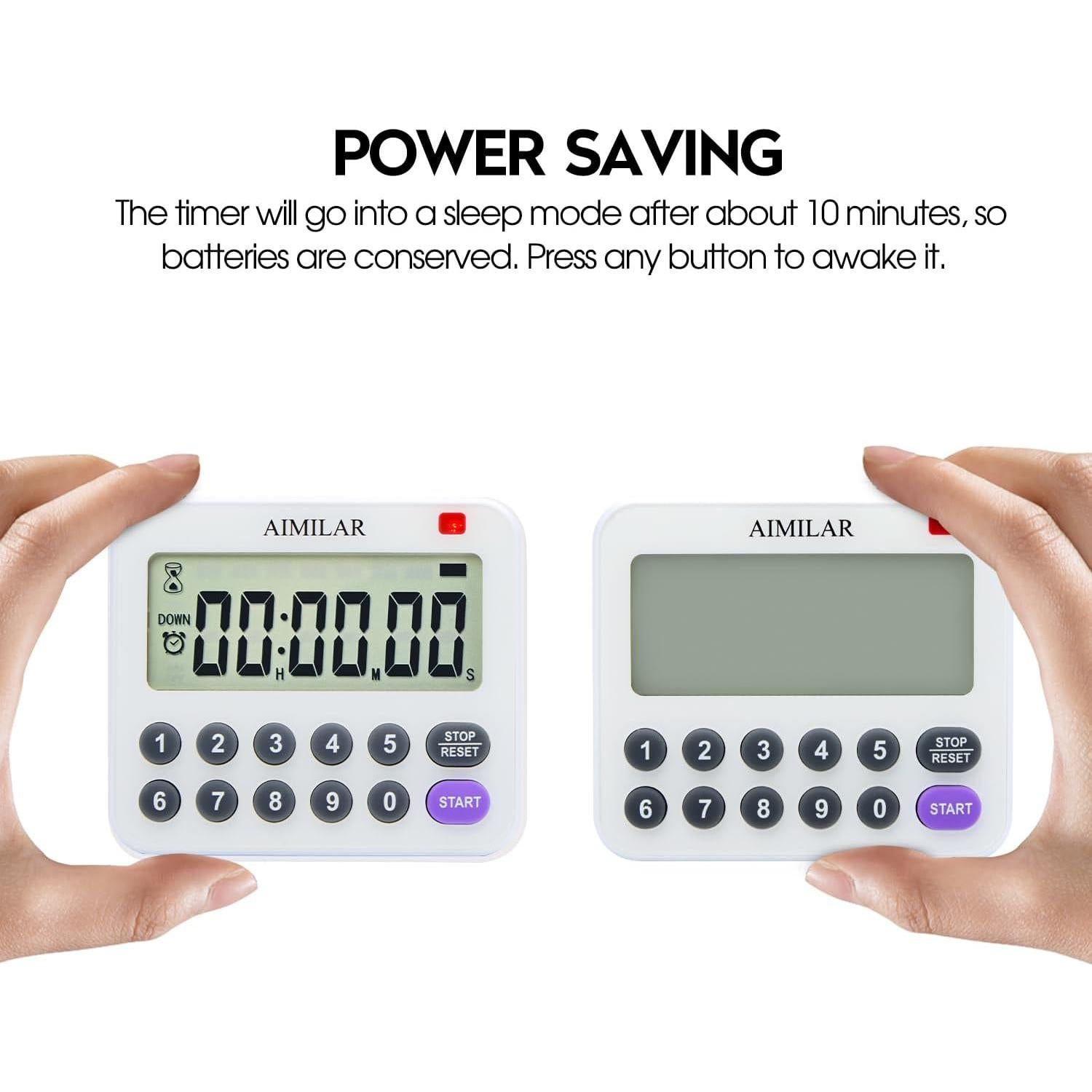 Temporizador de Cocina Digital AIMILAR con Alarma Fuerte 99h