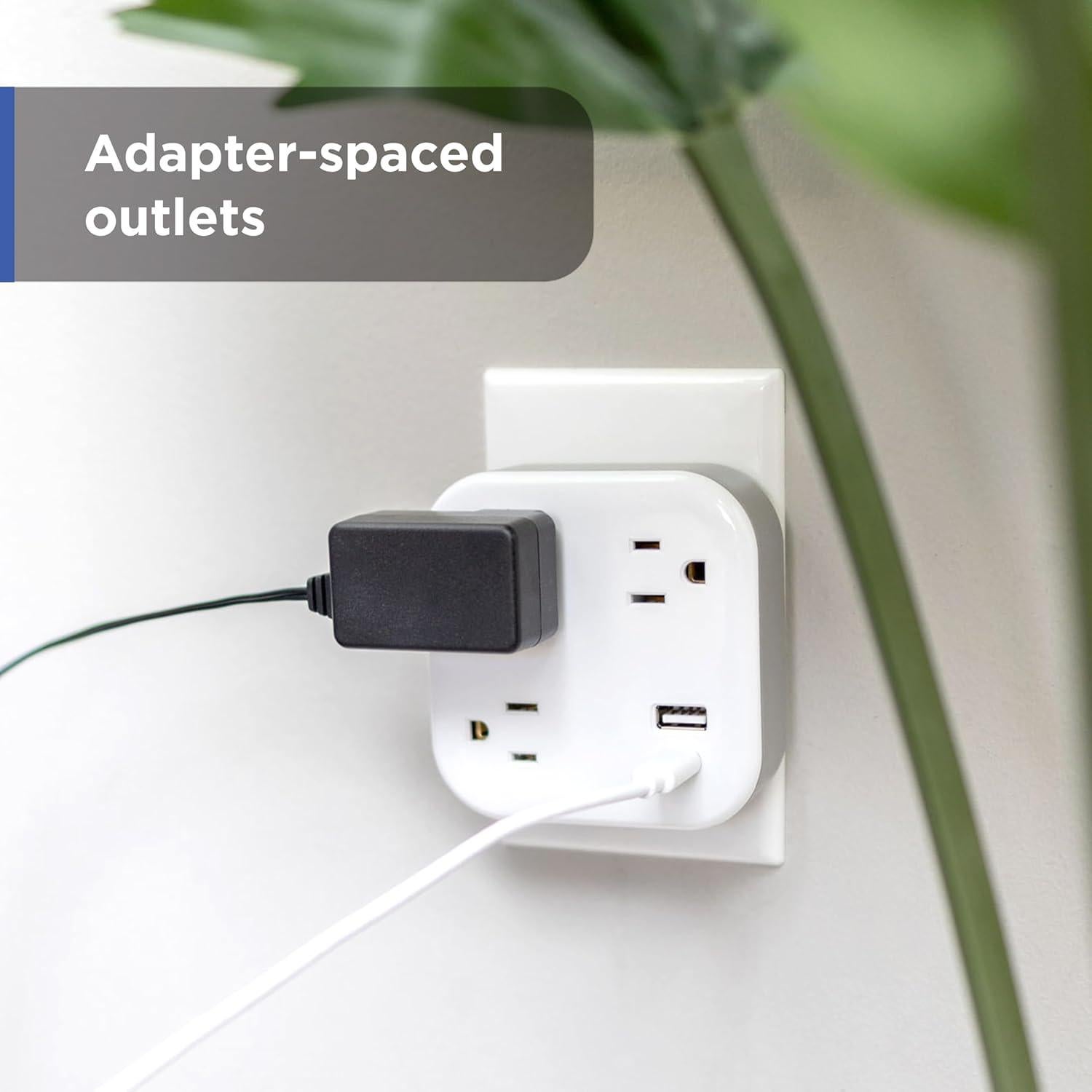 Protector de Sobretensión GE UltraPro 3 Salidas USB-C y A 980J