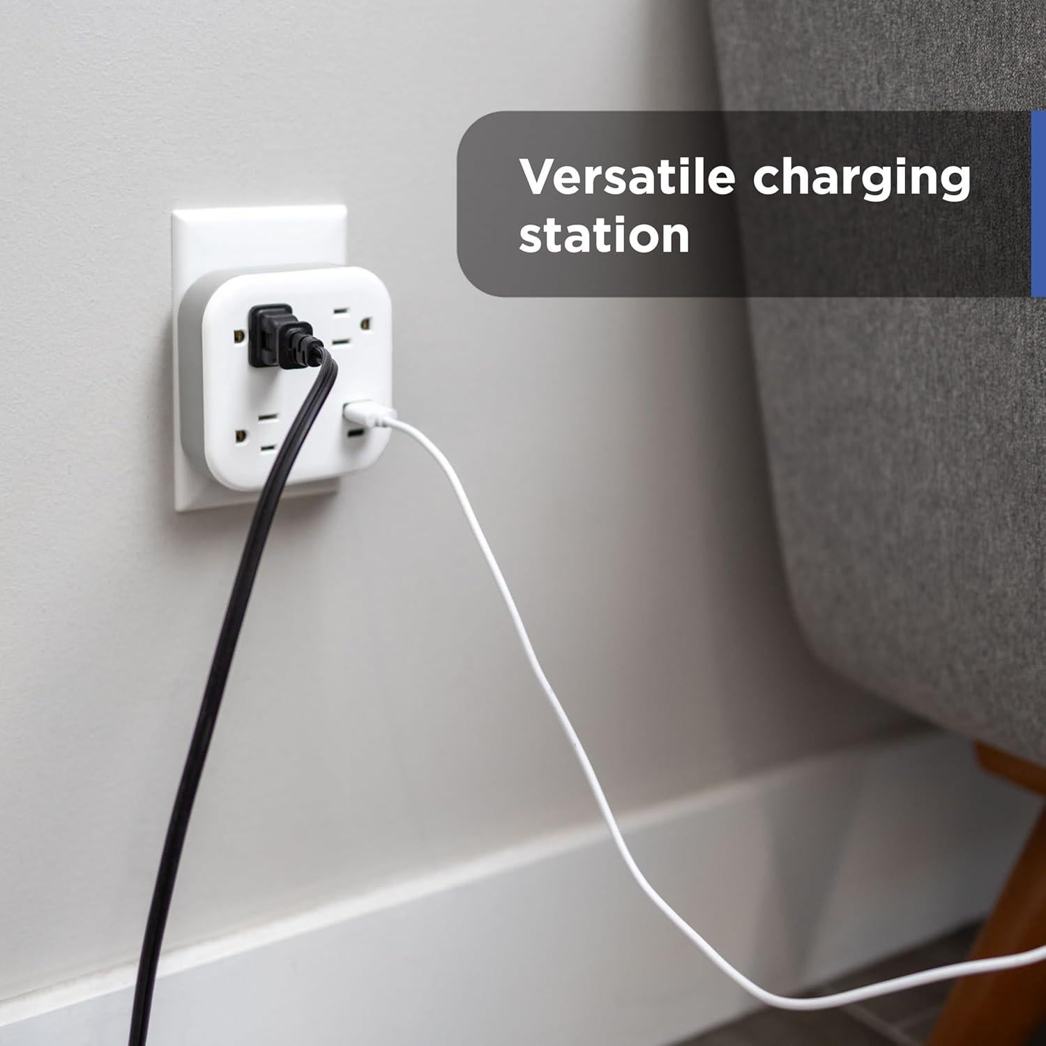 Protector de Sobretensión GE UltraPro 3 Salidas USB-C y A 980J