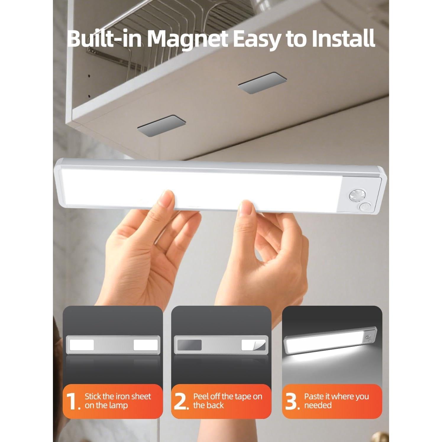 Luces LED Recargables con Sensor de Movimiento VOZUJI 20cm