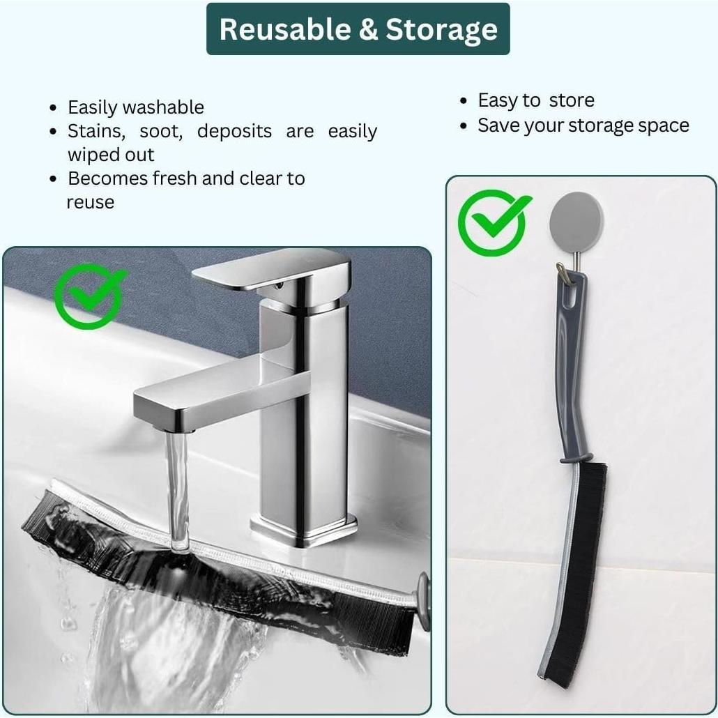 Juego de 3 Cepillos de Limpieza de Ranuras LSLCQW