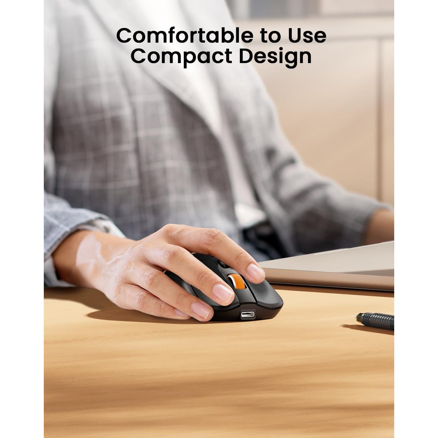 Ratón Inalámbrico Bluetooth ProtoArc EM15 Recargable Negro