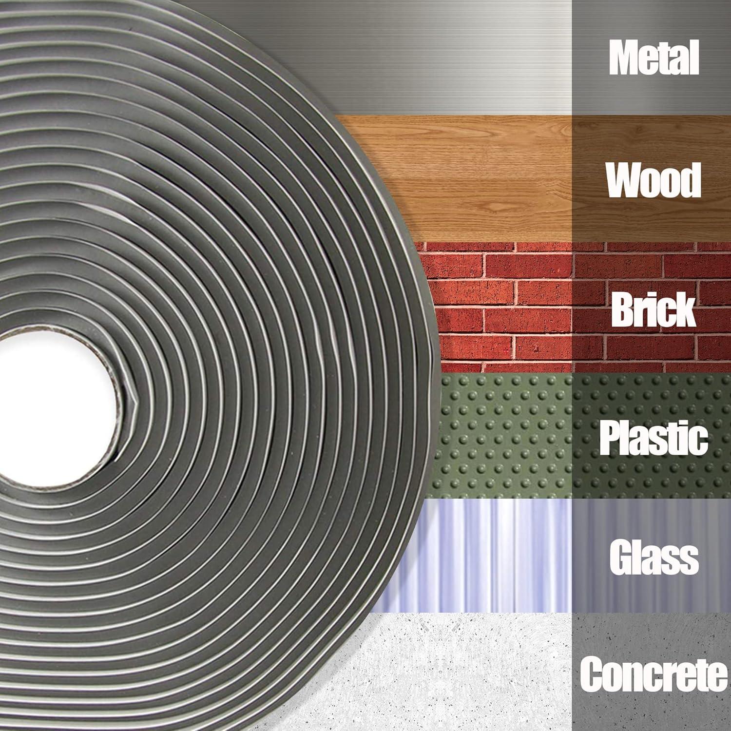 Cinta Butílica LLPT Negra 2.54 cm x 10 m Sellado Impermeable