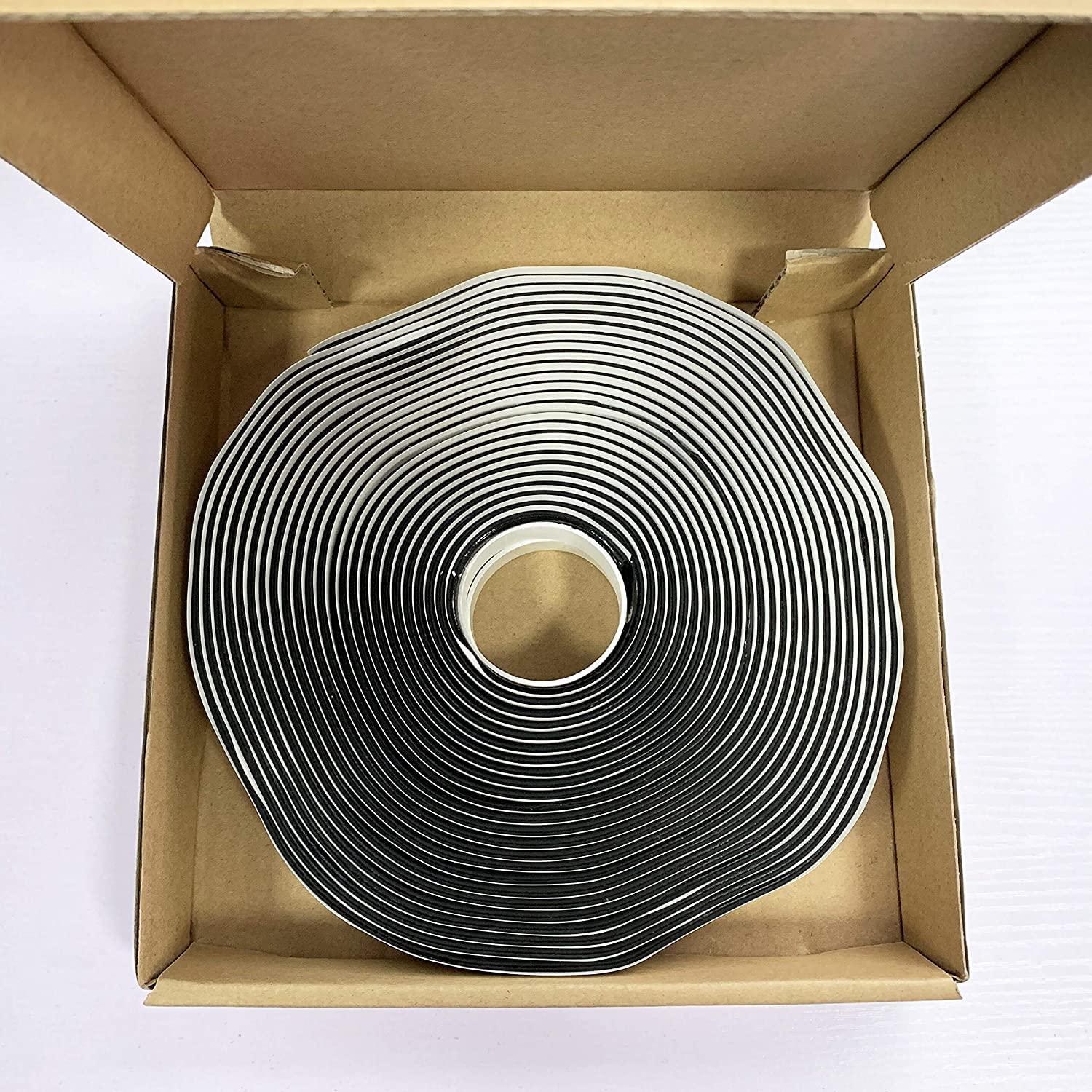 Cinta Butílica LLPT Negra 2.54 cm x 10 m Sellado Impermeable