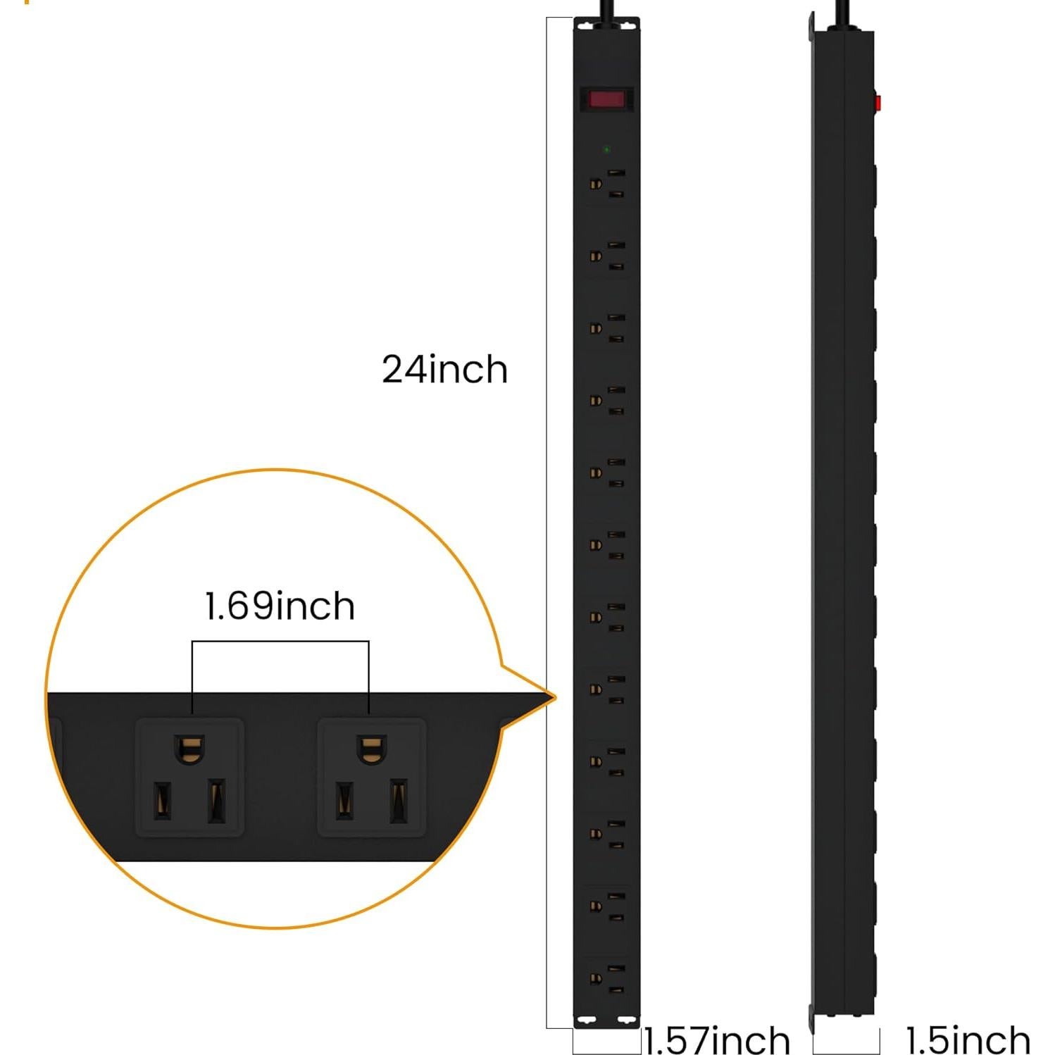 Regleta de Alimentación CFMASTER 12 Salidas 2100 Julios 0.91m