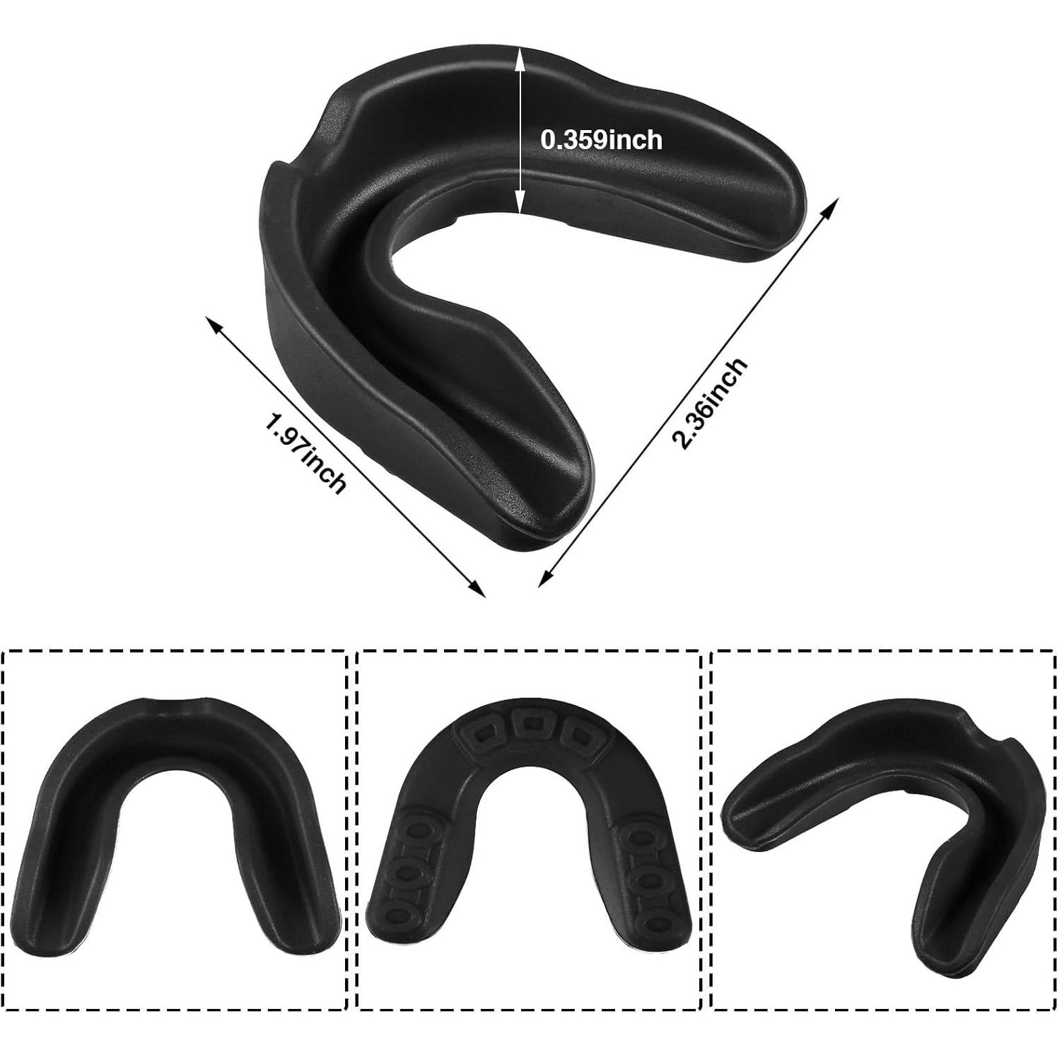 Paquete de 30 Protectores Bucales Deportivos YOFOBU Negros